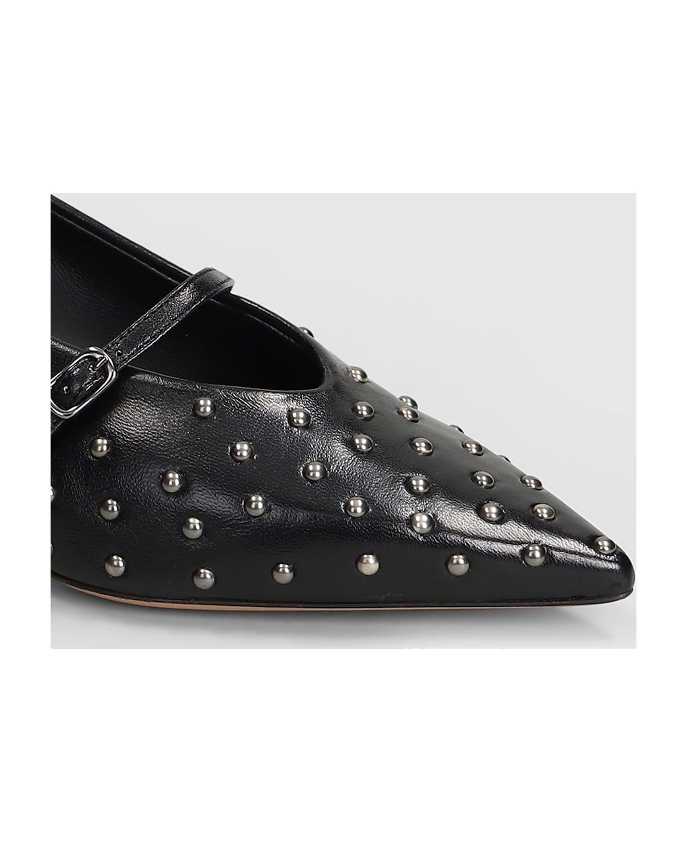 The Seller Pumps In Black Leather - black