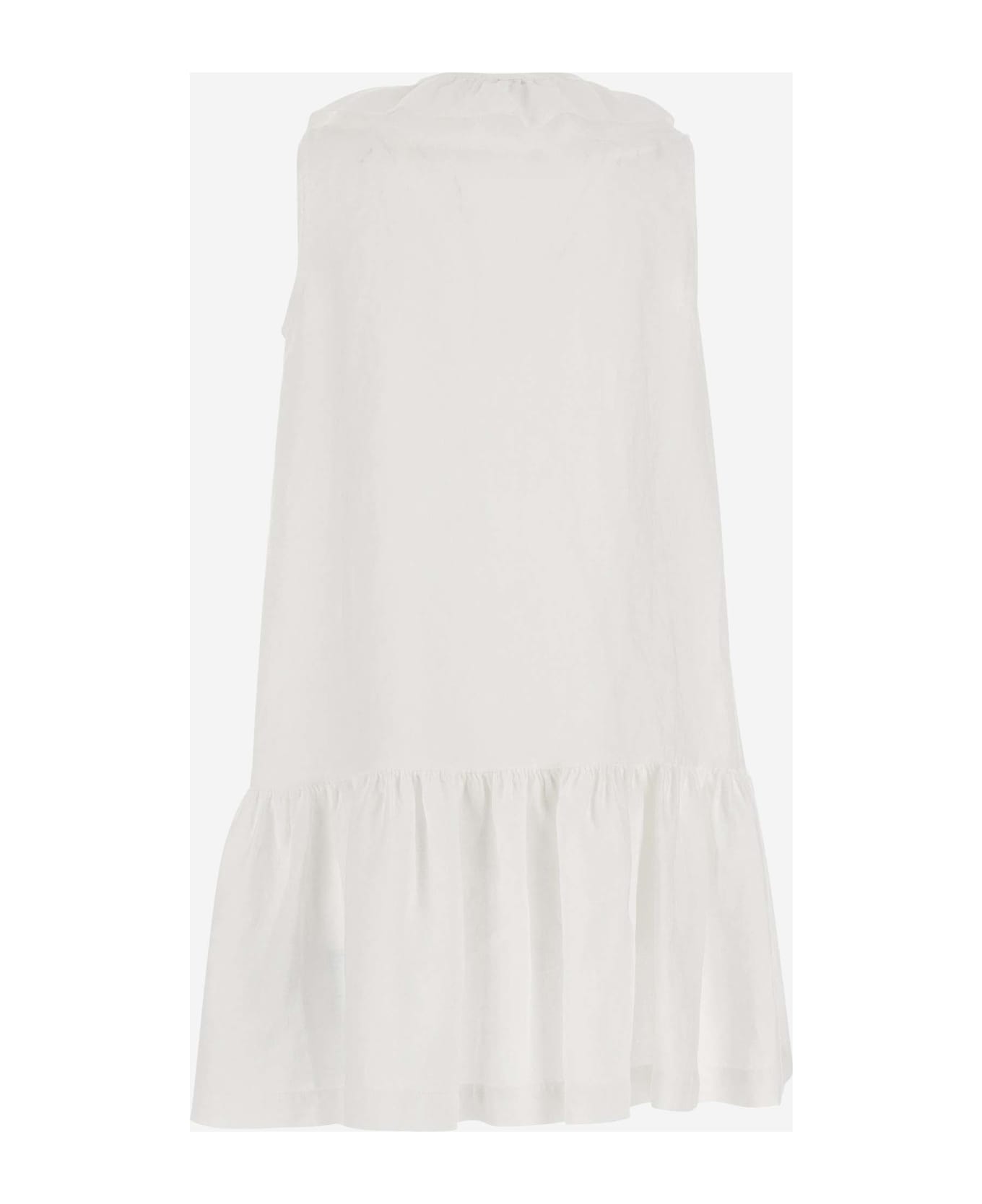 Il Gufo Linen Dress - White ワンピース＆ドレス