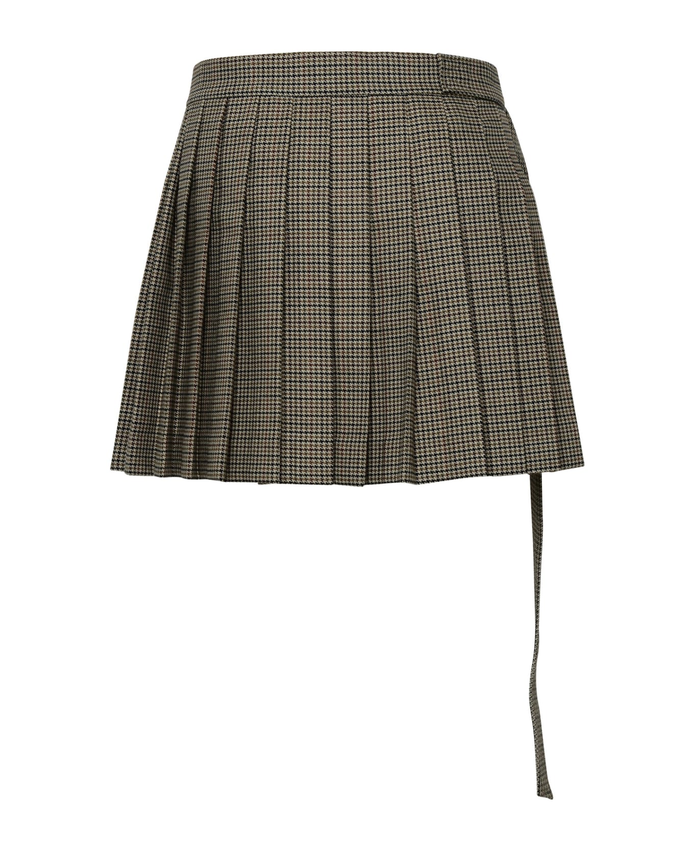 Ami Alexandre Mattiussi 'kilt' Beige Wool Miniskirt - Beige スカート