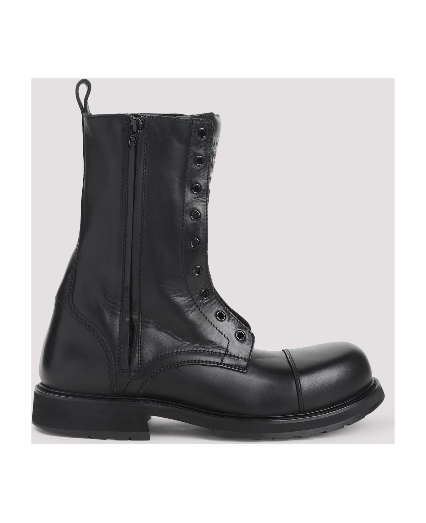 Balenciaga Truck Lace Up Boots - Black