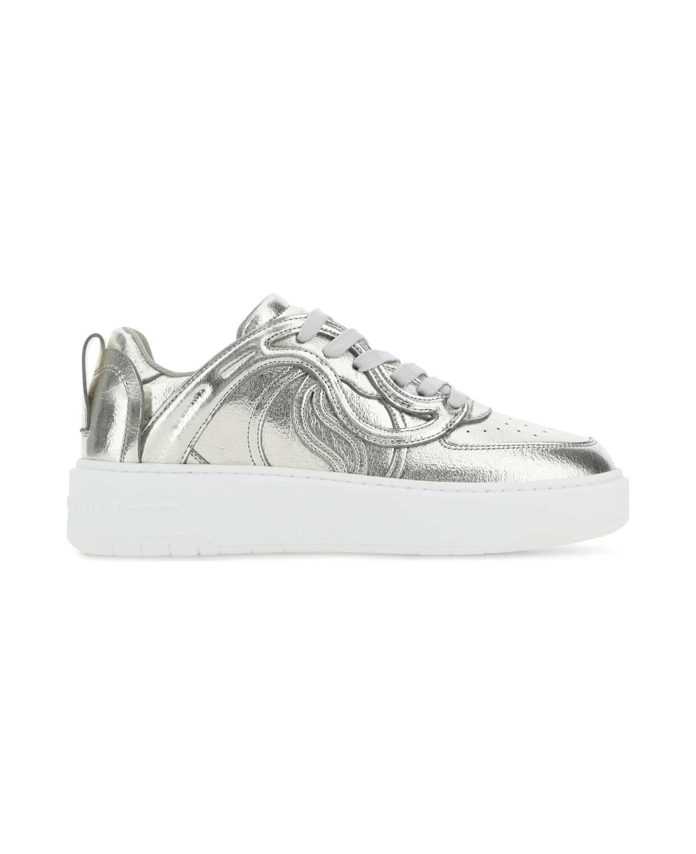 Stella McCartney Silver Synthetic Leather S-wave Sneakers - 8136