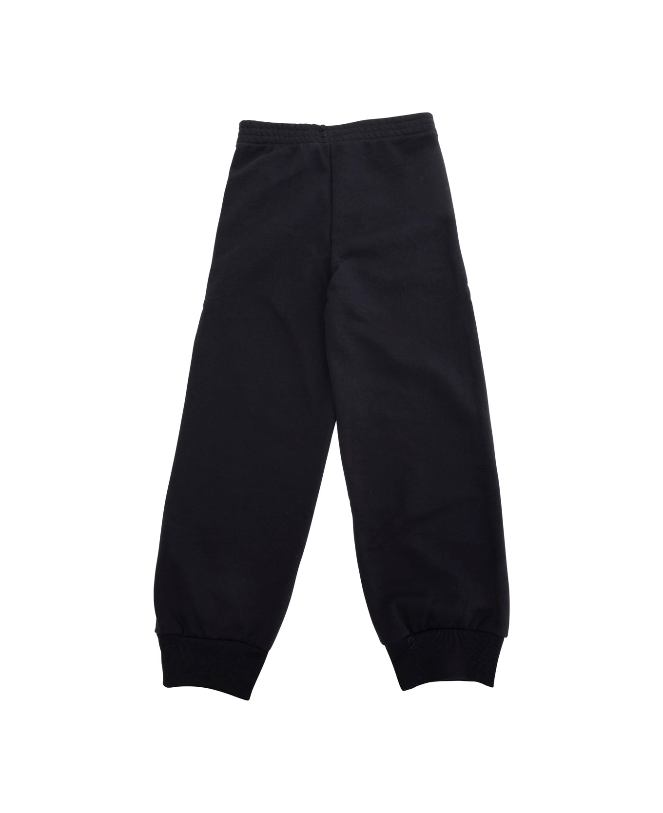 Marni Blue Pants With Logo On The Leg In Cotton Boy - Blu