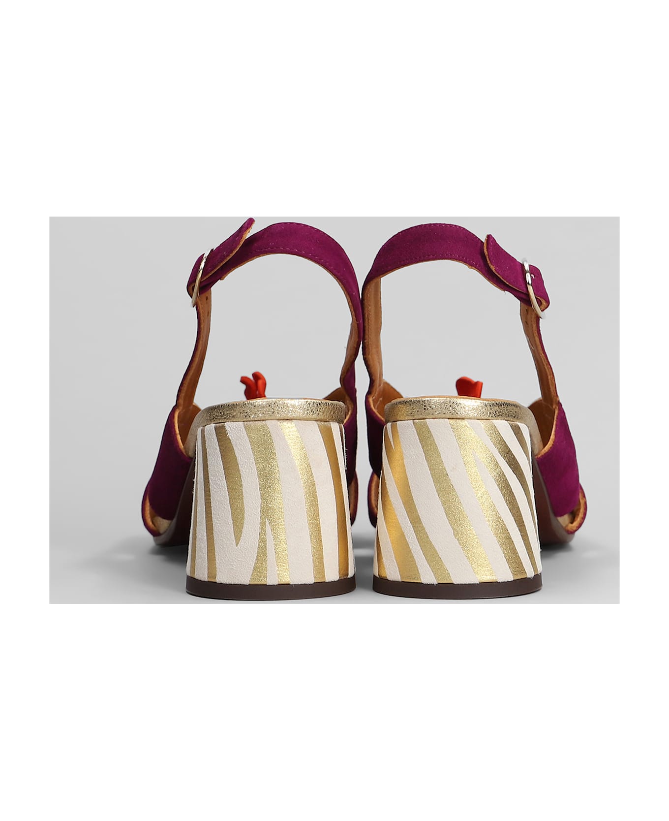 Chie Mihara Sandals In Viola Suede - Viola