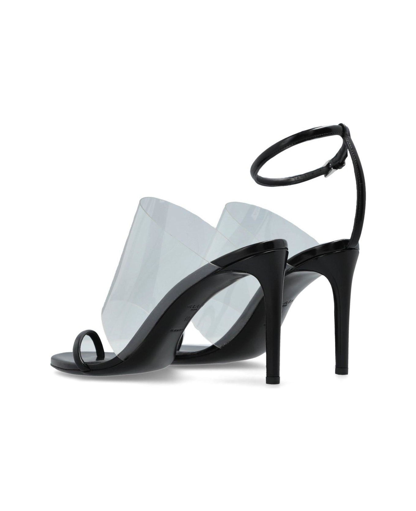 Alaia Asymmetric Sandals - Black