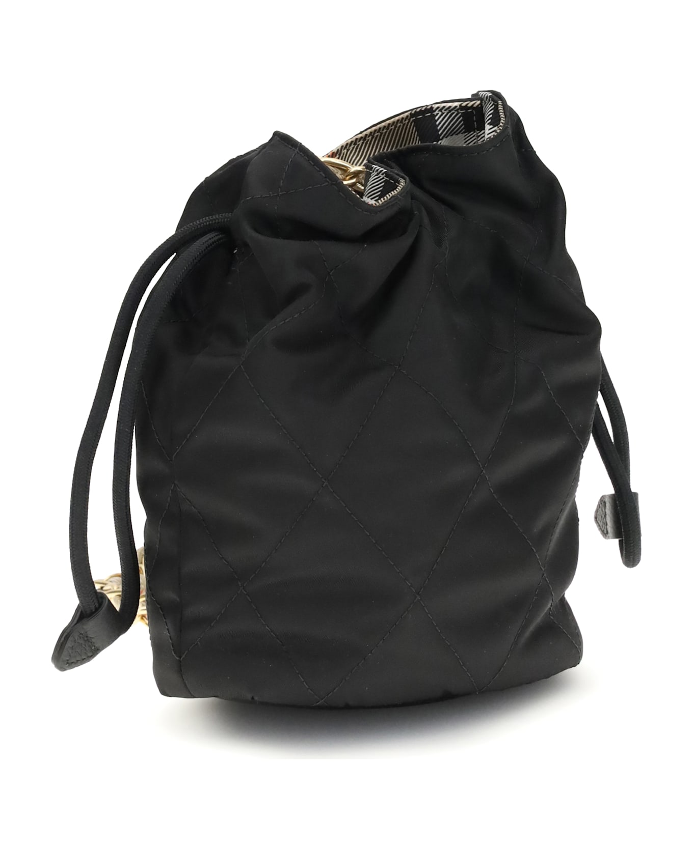 Burberry Horseshoe Bucket Bag - BLACK