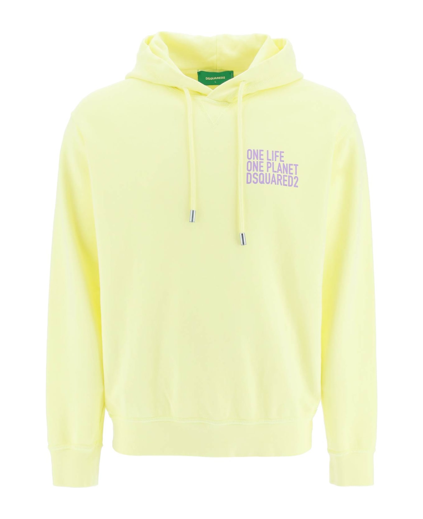 Dsquared2 One Life One Planet Hoodie - DUSTY LEMONADE (Yellow)