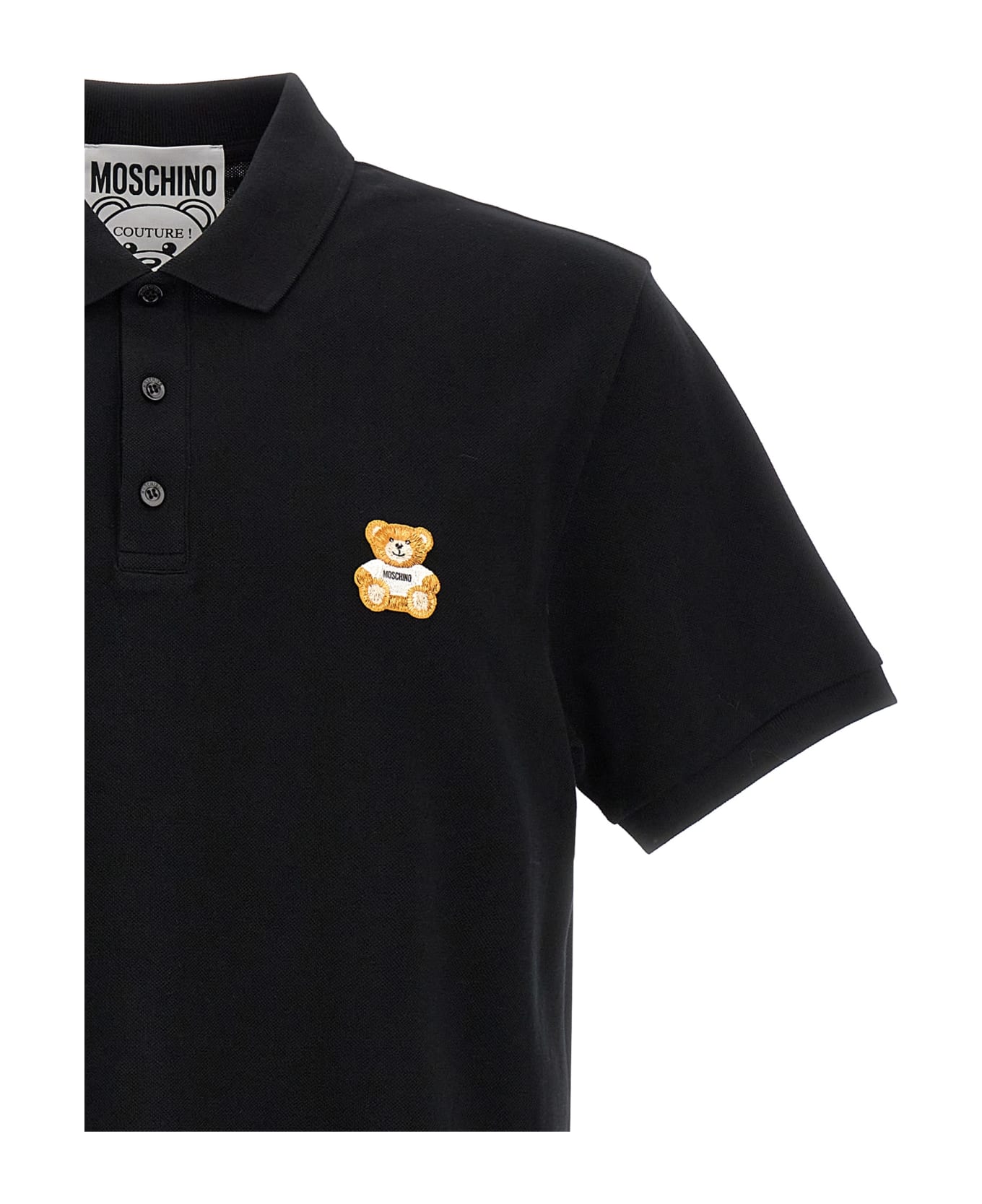 Moschino 'teddy' Polo avec Shirt - Black  