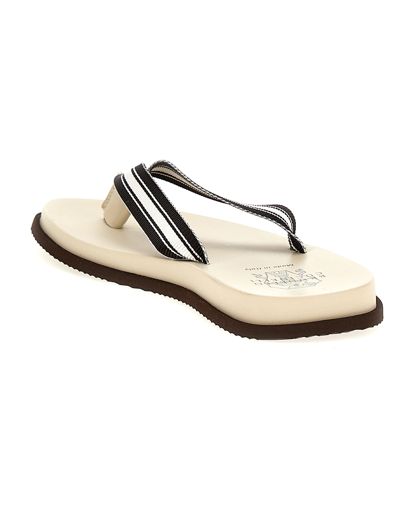 Brunello Cucinelli 'pool Slide' Sandals - Multicolor