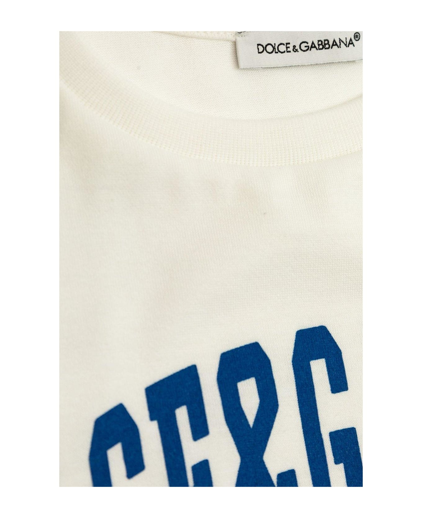 Dolce & Gabbana Logo Printed Jersey T-shirt