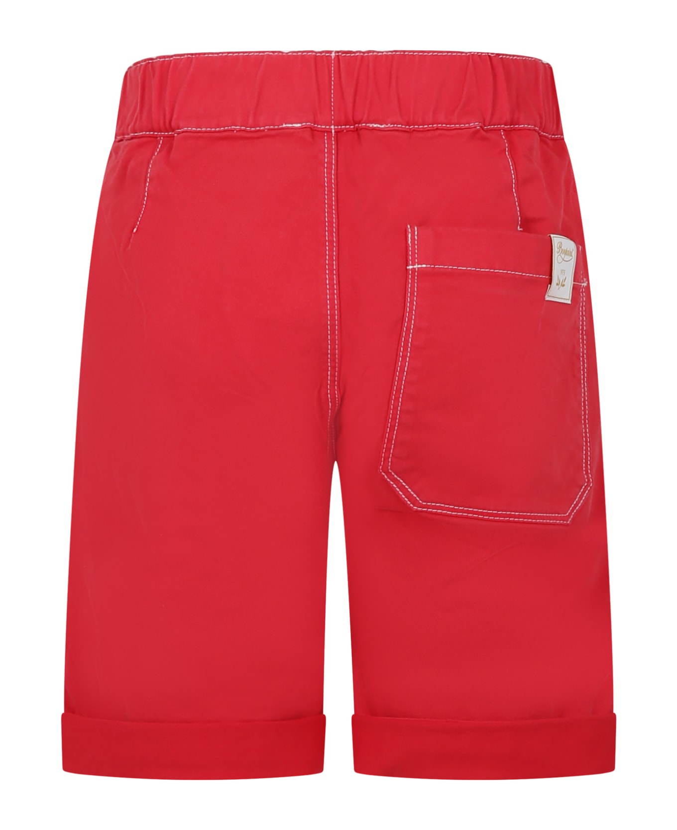 Bonpoint Red Shorts For Boy - Red ボトムス