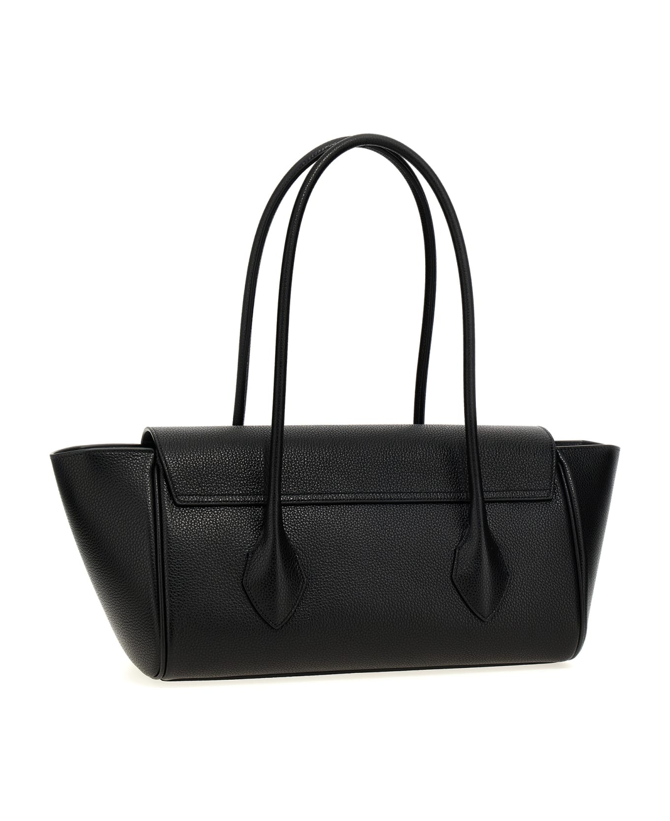 Ferragamo 'east-west Medium' Shopping Bag - Black  