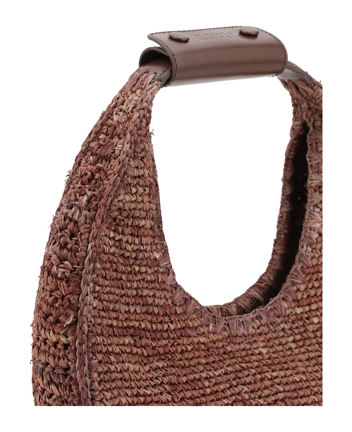 STAUD Raffia Hobo Bag - BROWN