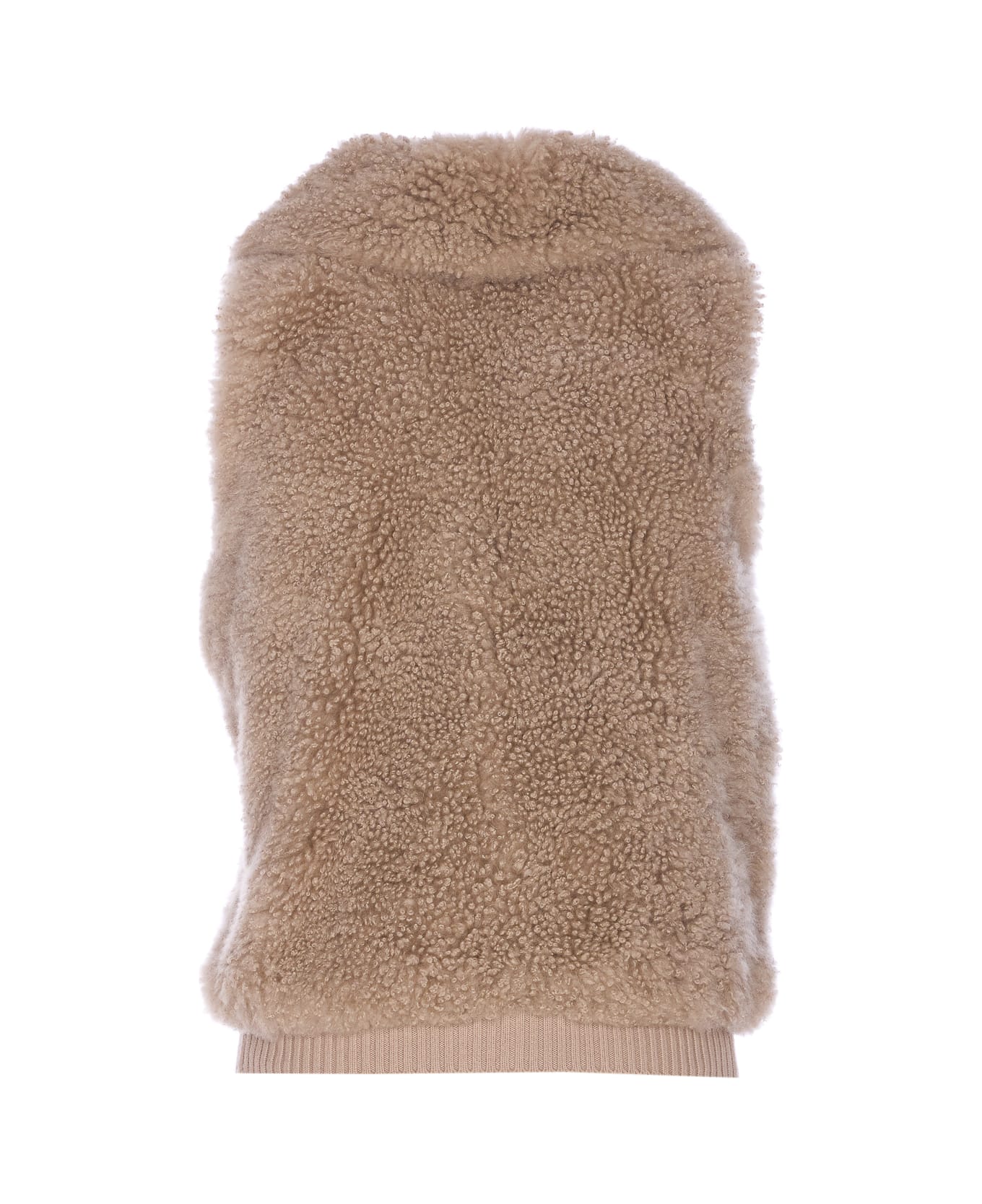 Yves Salomon Lamb Leather Vest - Beige