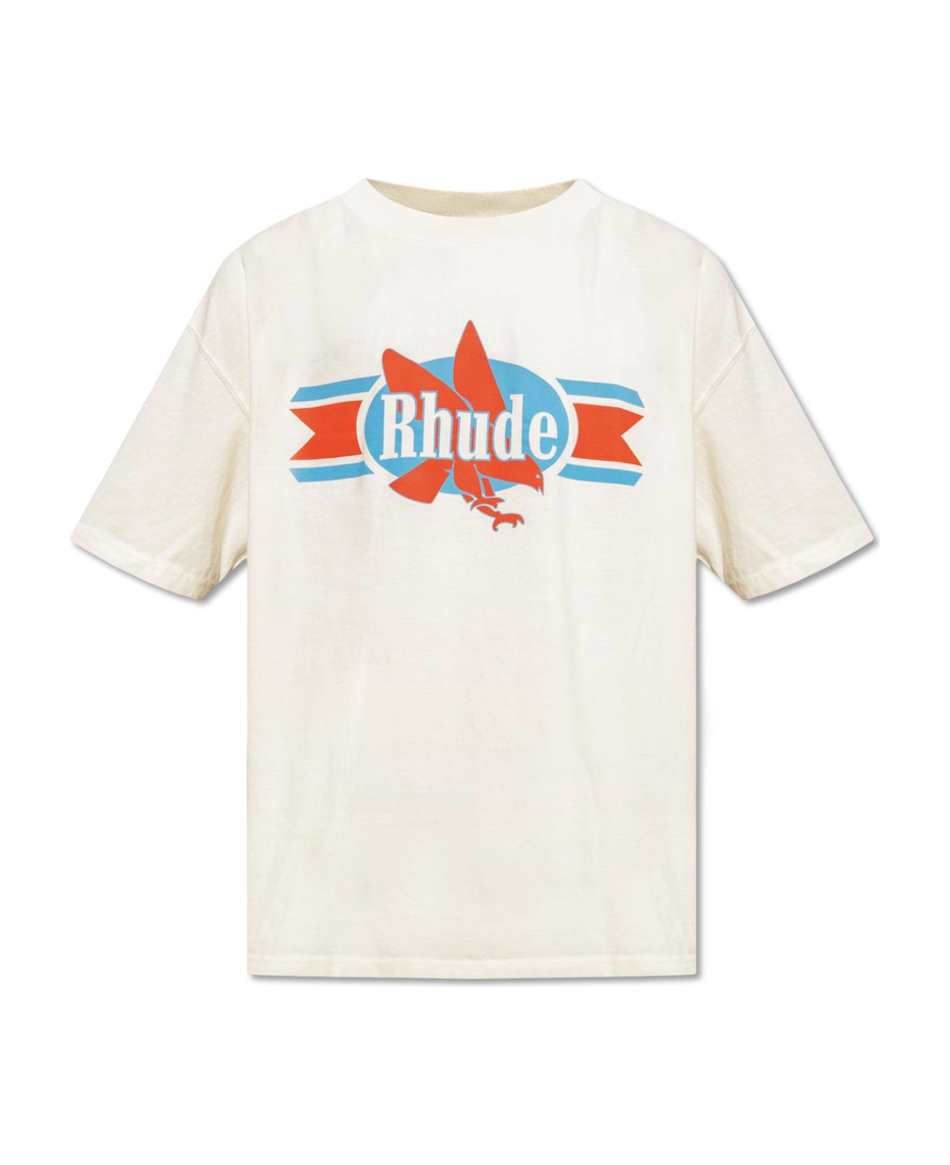 Rhude Cotton T-shirt - Beige シャツ