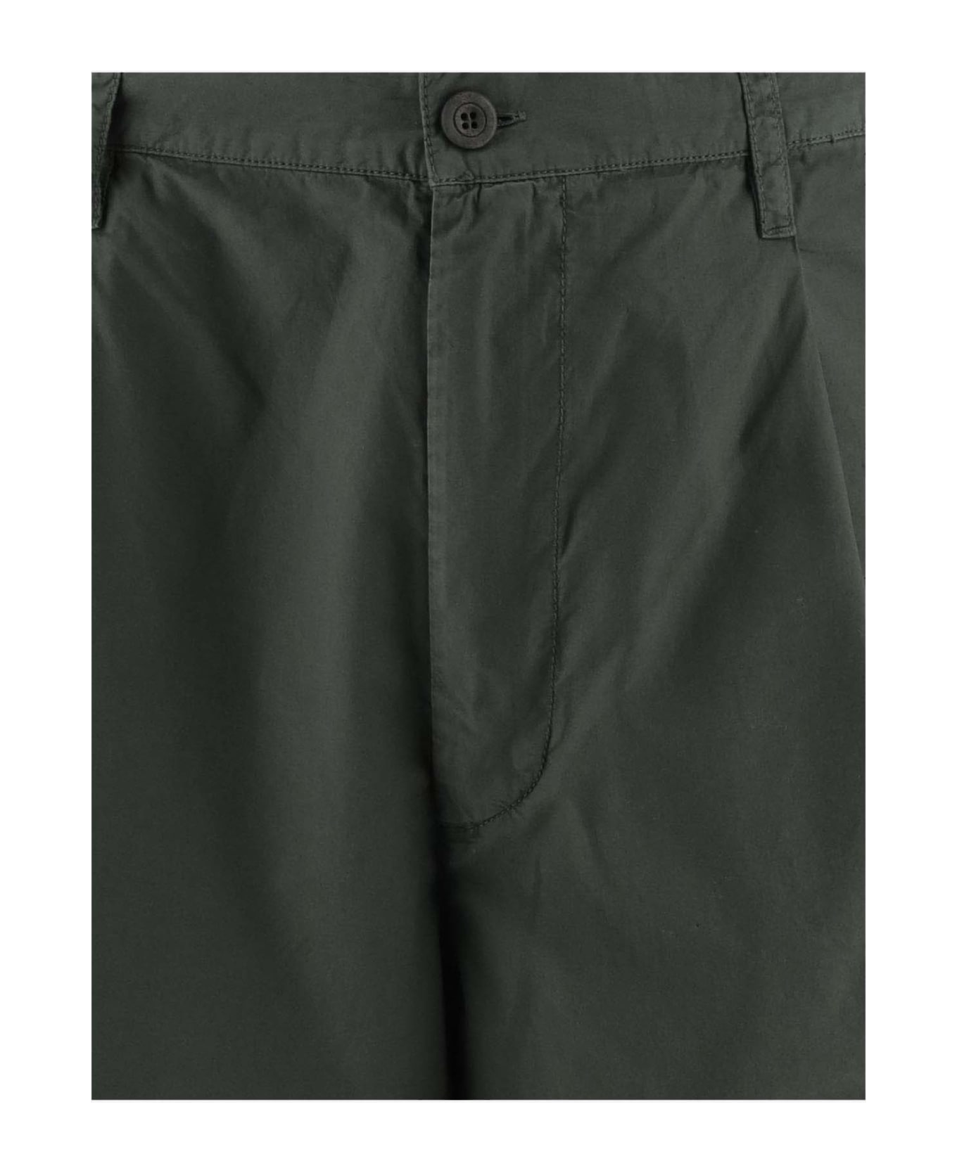 Emporio Armani Cotton Bermuda Shorts - Military
