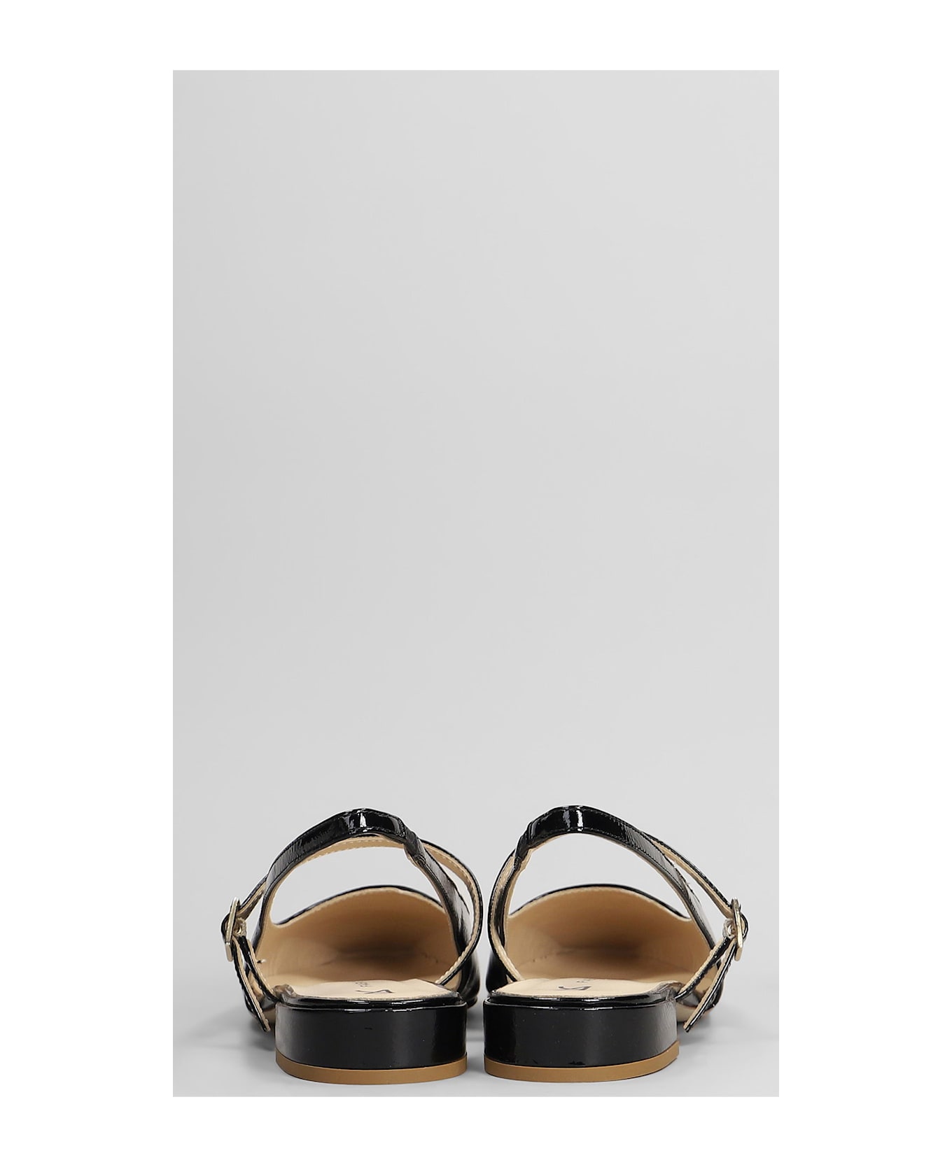 Fabio Rusconi Ballet Flats In Black Leather - black