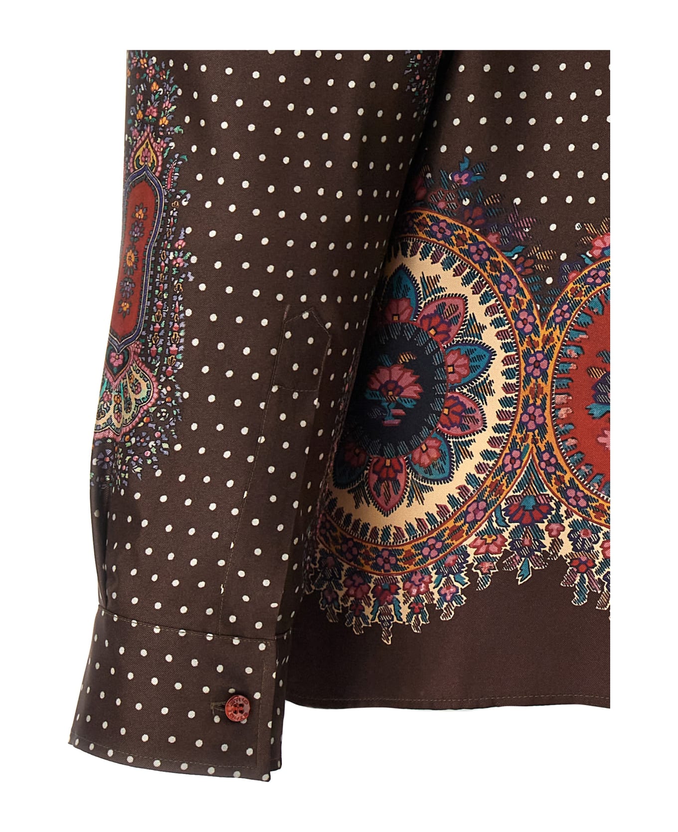 Etro All Over Print Shirt - Brown シャツ