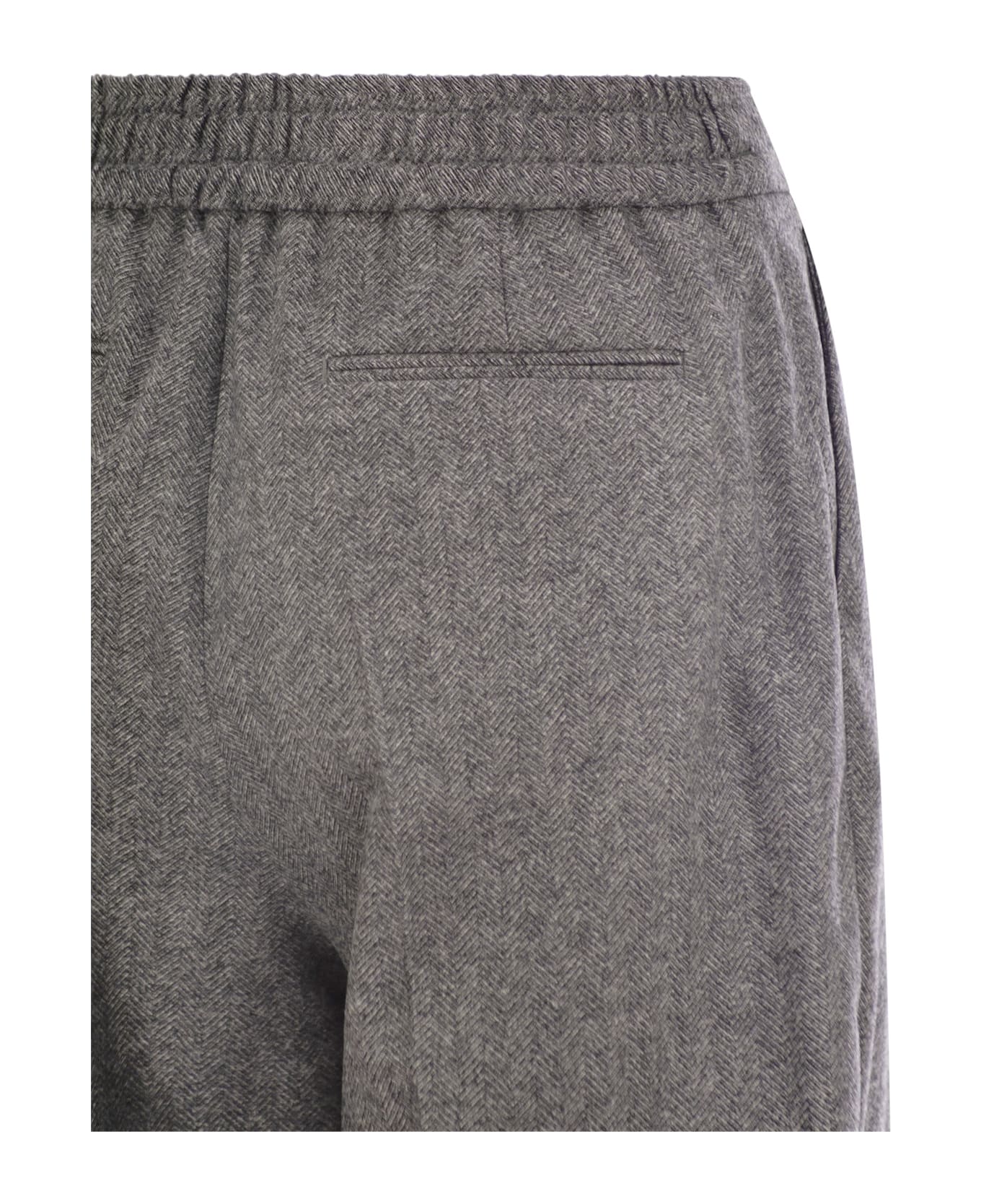 PT Torino Daisy - Wool And Cashmere Pants - Dark Grey