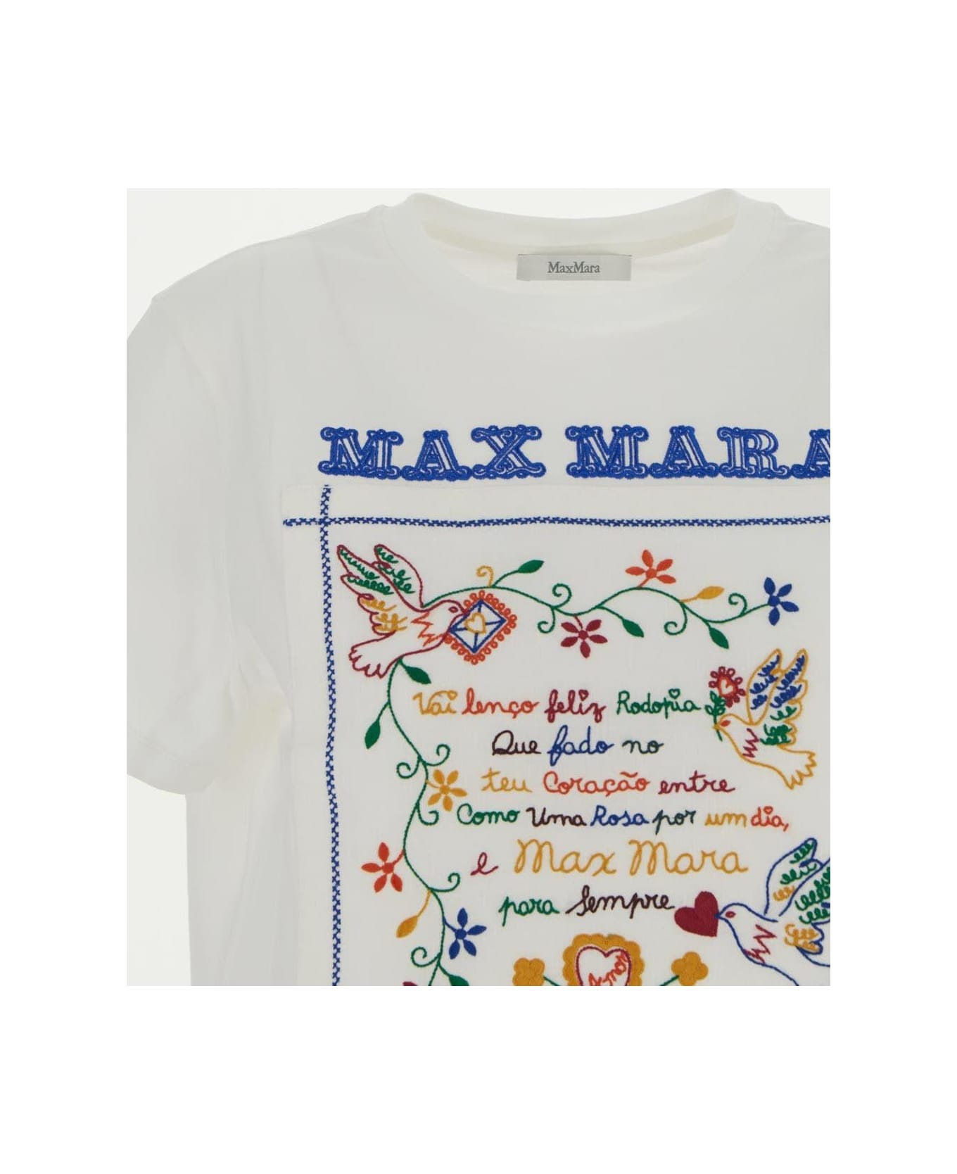 Max Mara Embroidered T-shirt - Ivory