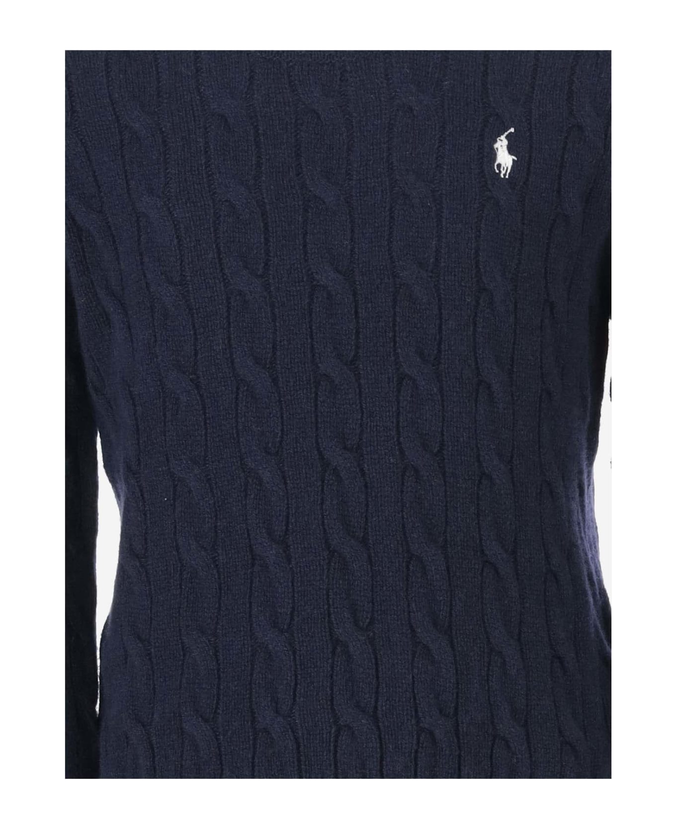 Polo Ralph Lauren Wool And Cashmere Pullover With Logo