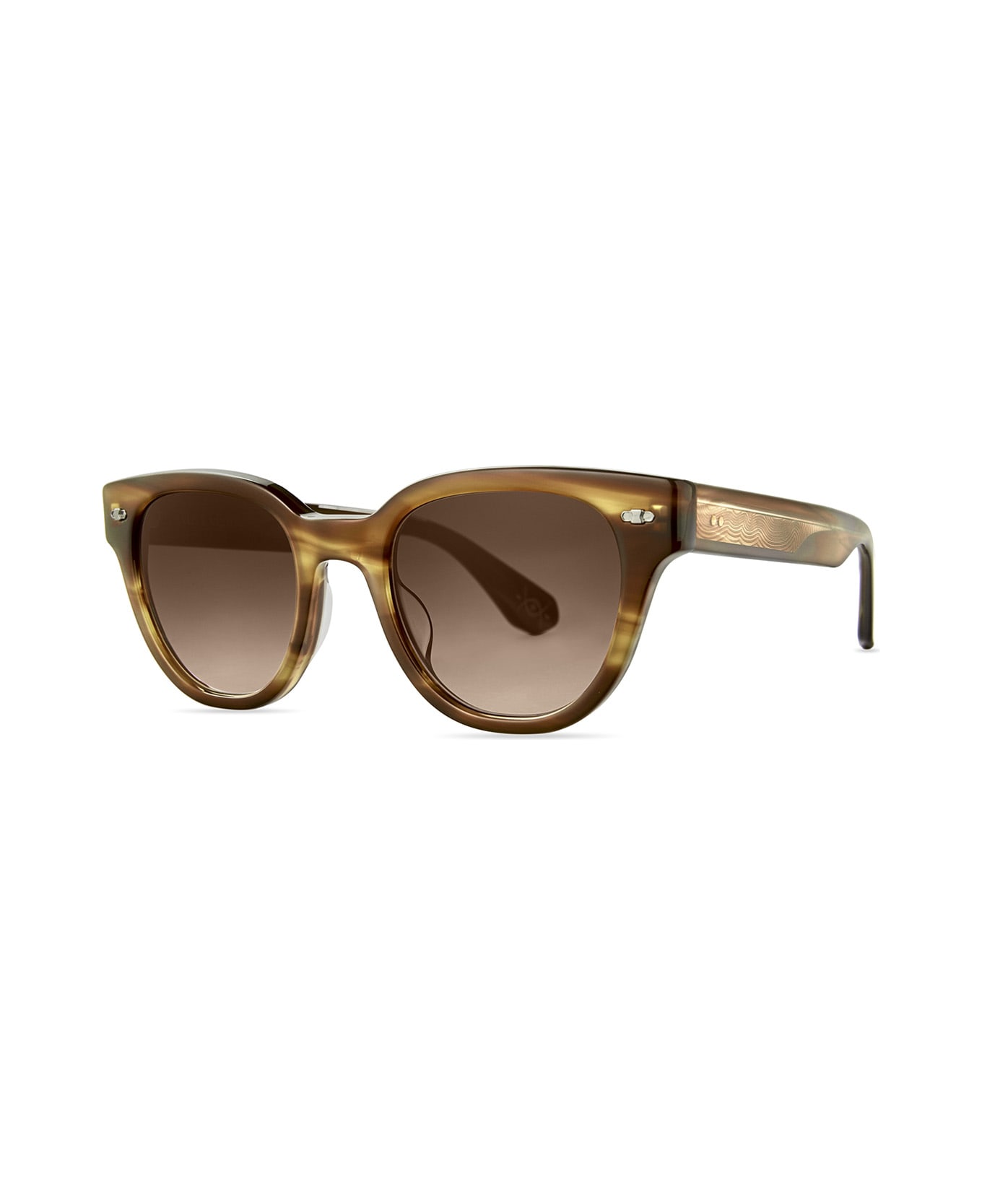 Mr. Leight Jane S Beachwood-white Gold/saturn Gradient Sunglasses - Beachwood-White Gold/Saturn Gradient