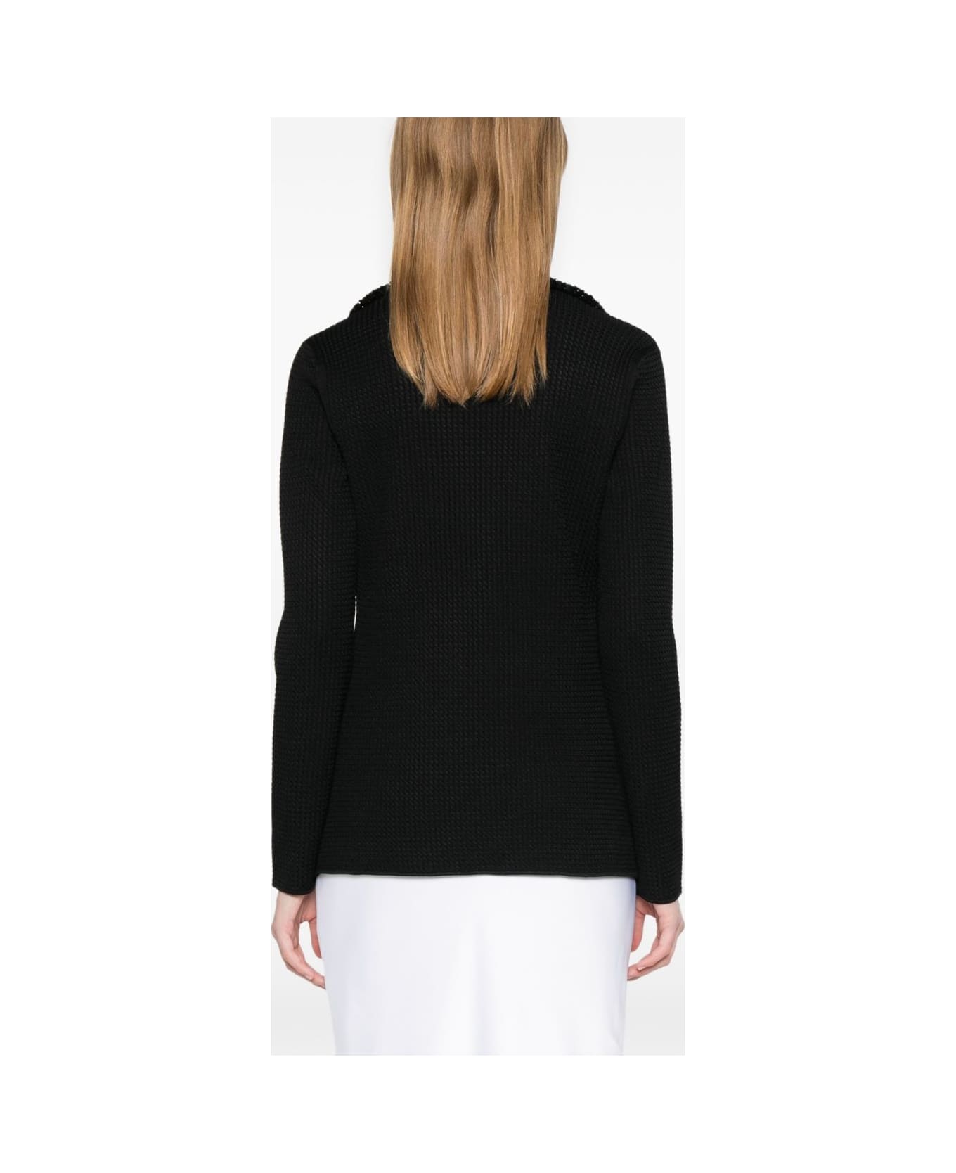 Emporio Armani Single-breasted Blazer Jacket - Black