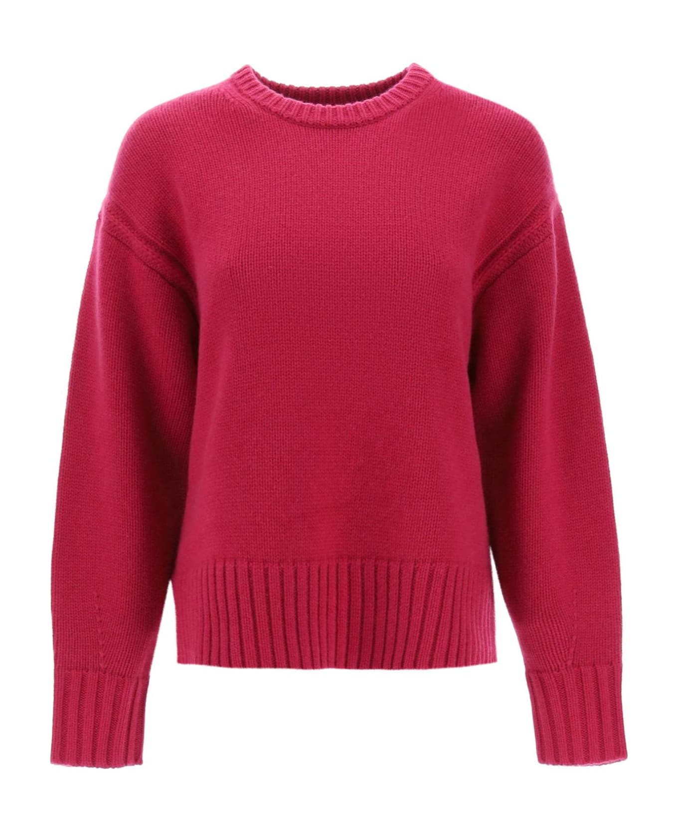 Guest in Residence Crew-neck Sweater In Cashmere - MAGENTA (Fuchsia) ニットウェア