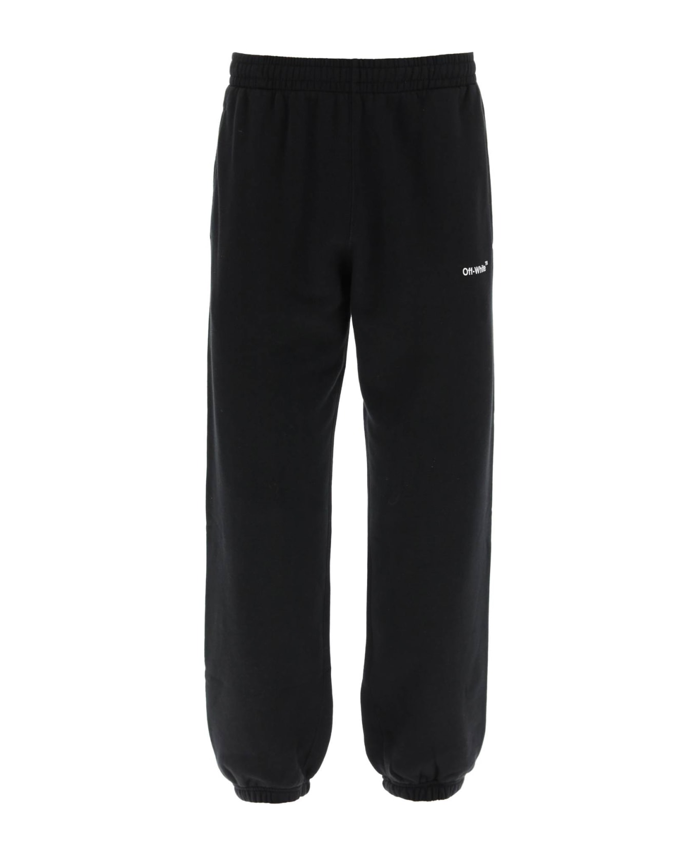 Off-White 'caravaggio Diag' Sweatpants - BLACK スウェットパンツ
