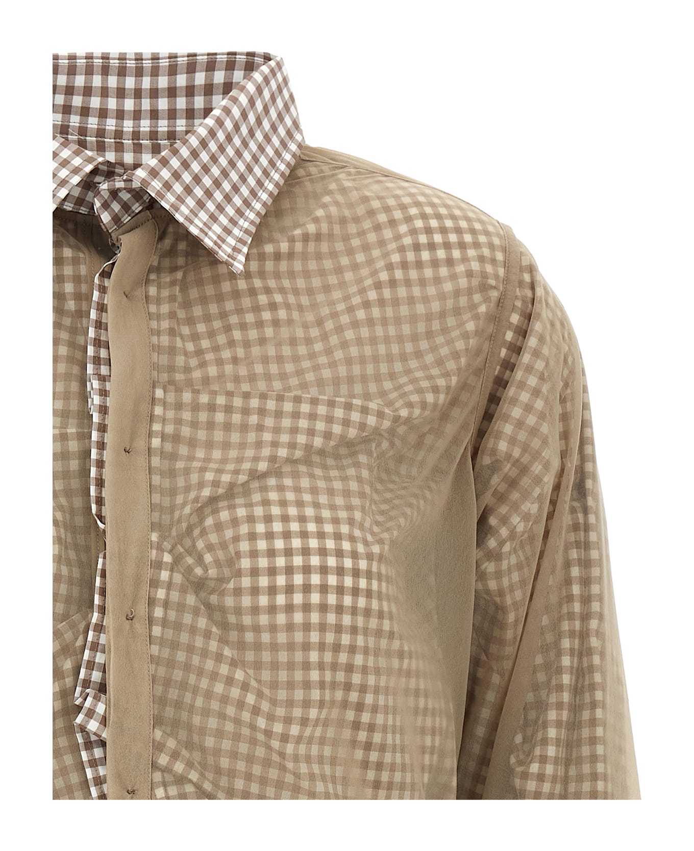Maison Margiela Multilayer Shirt - Brown
