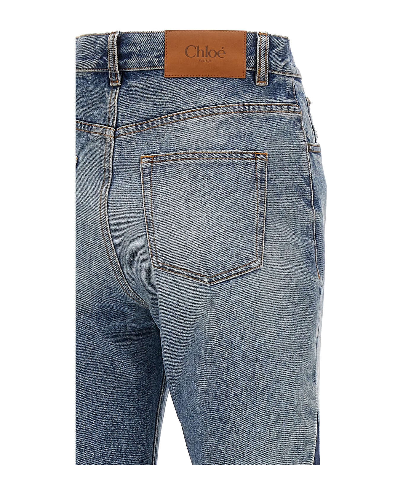 Chloé Patchwork Jeans - Blue