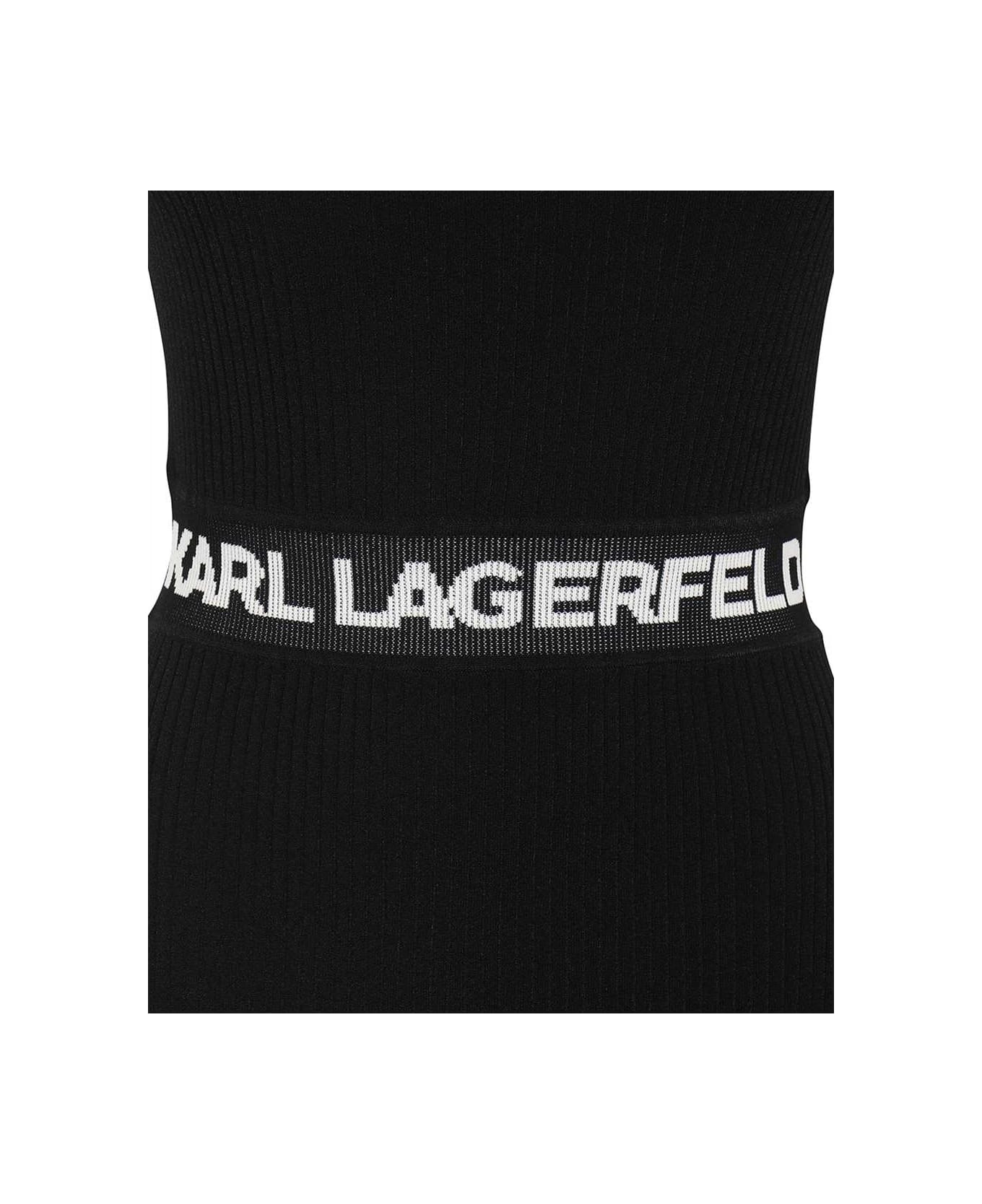 Karl Lagerfeld Knitted Dress - black