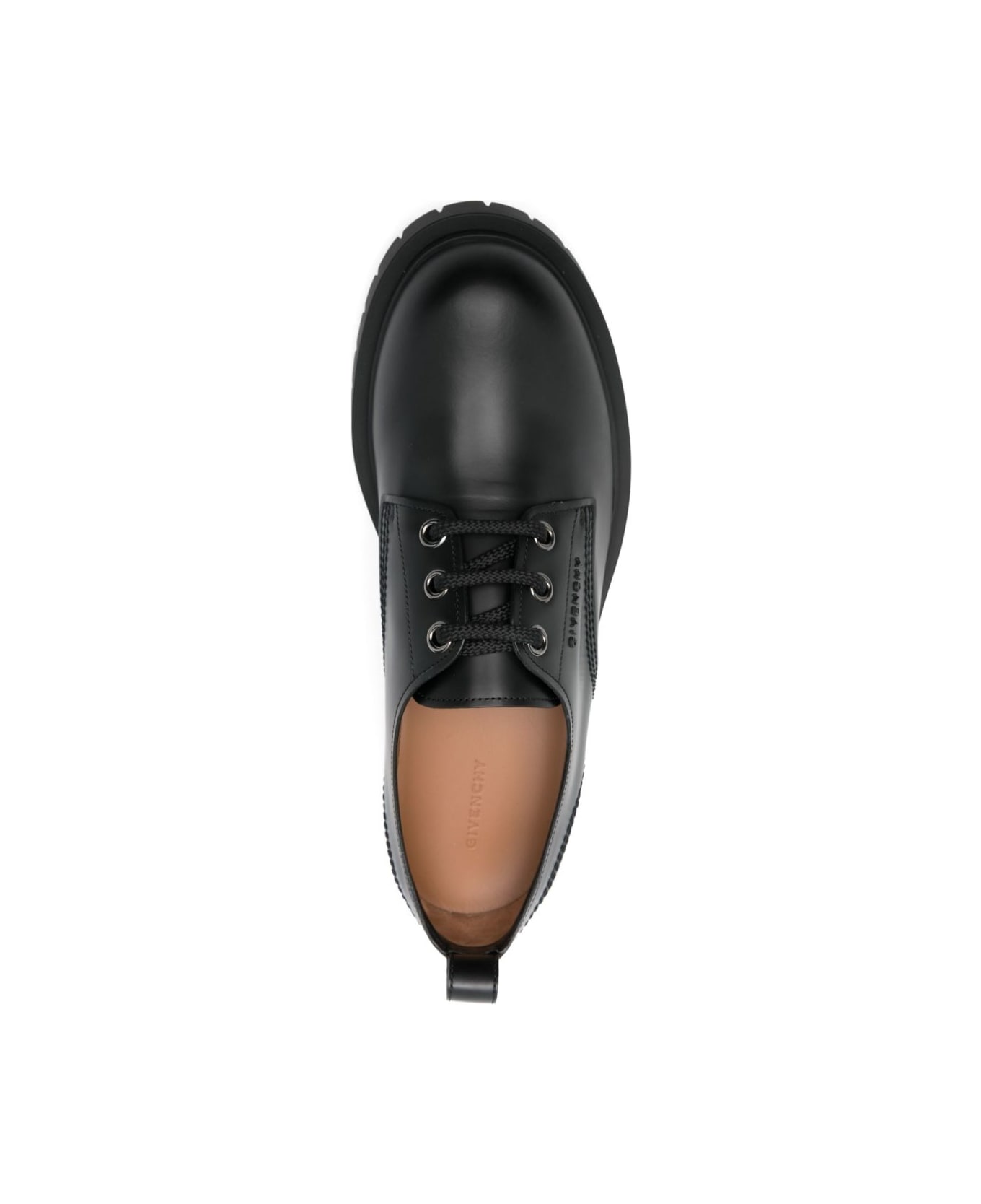 Givenchy Derby Shoes In Black Brushed Bull Leather. - Black