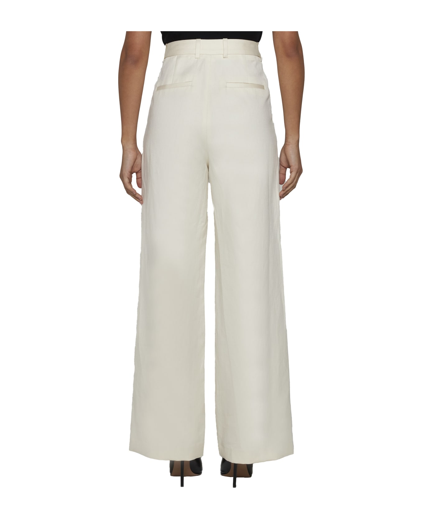 Loulou Studio Pants - Forest ivory