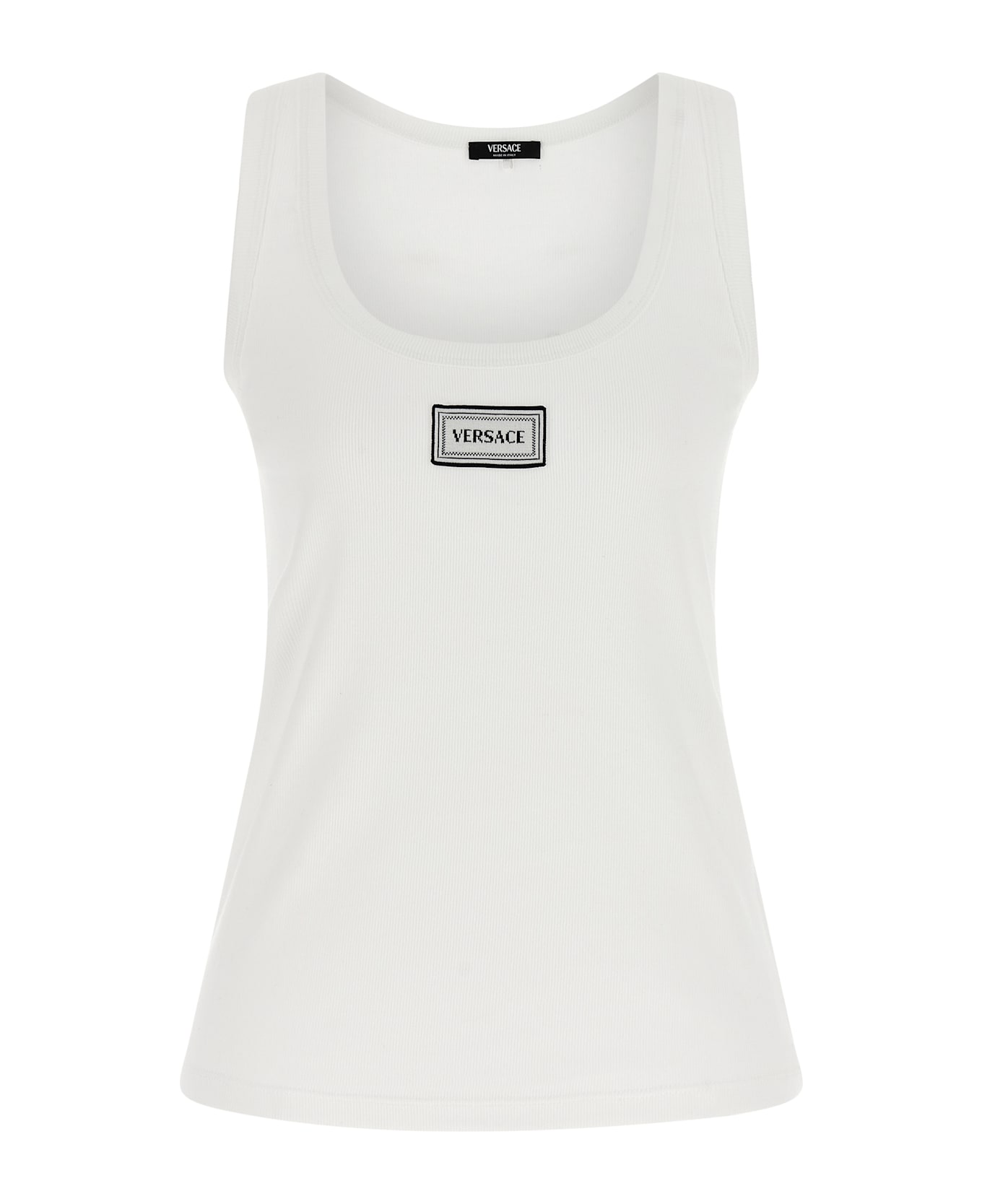 Versace ' 90s Vintage Logo ' Top - White