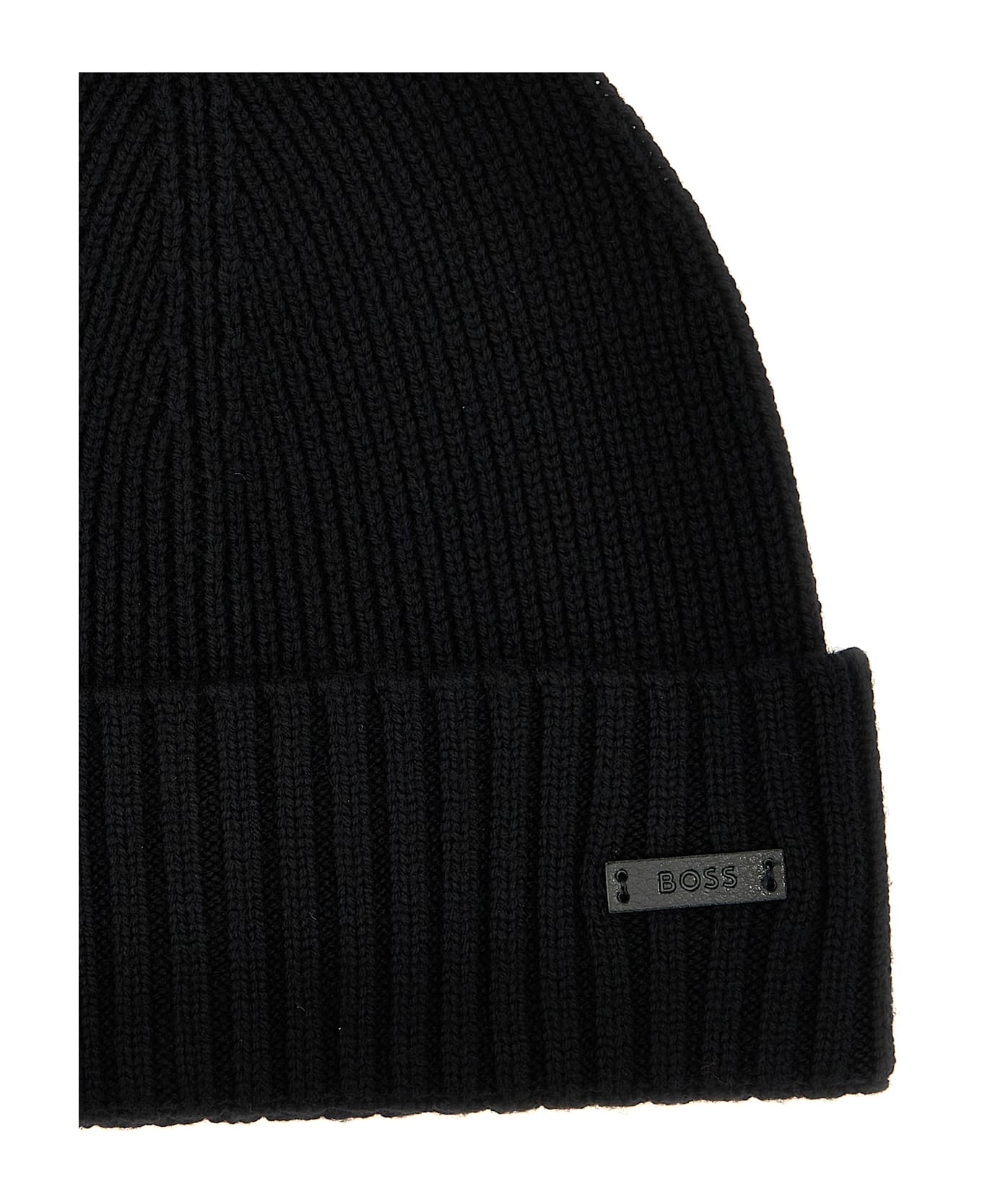 Hugo Boss Ribbed Cap - Black