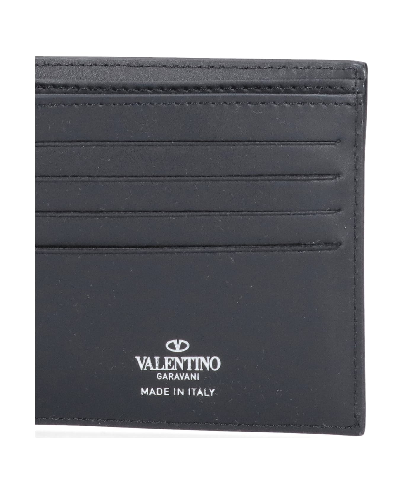 Valentino Garavani Black 'vltn' Wallet - Black