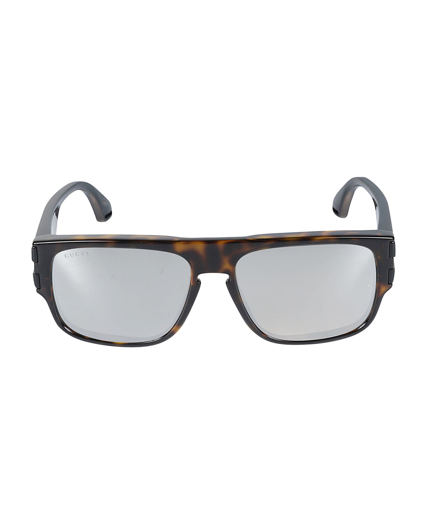 Gucci Eyewear Rectangle Retro Sunglasses - 004 havana black silver サングラス