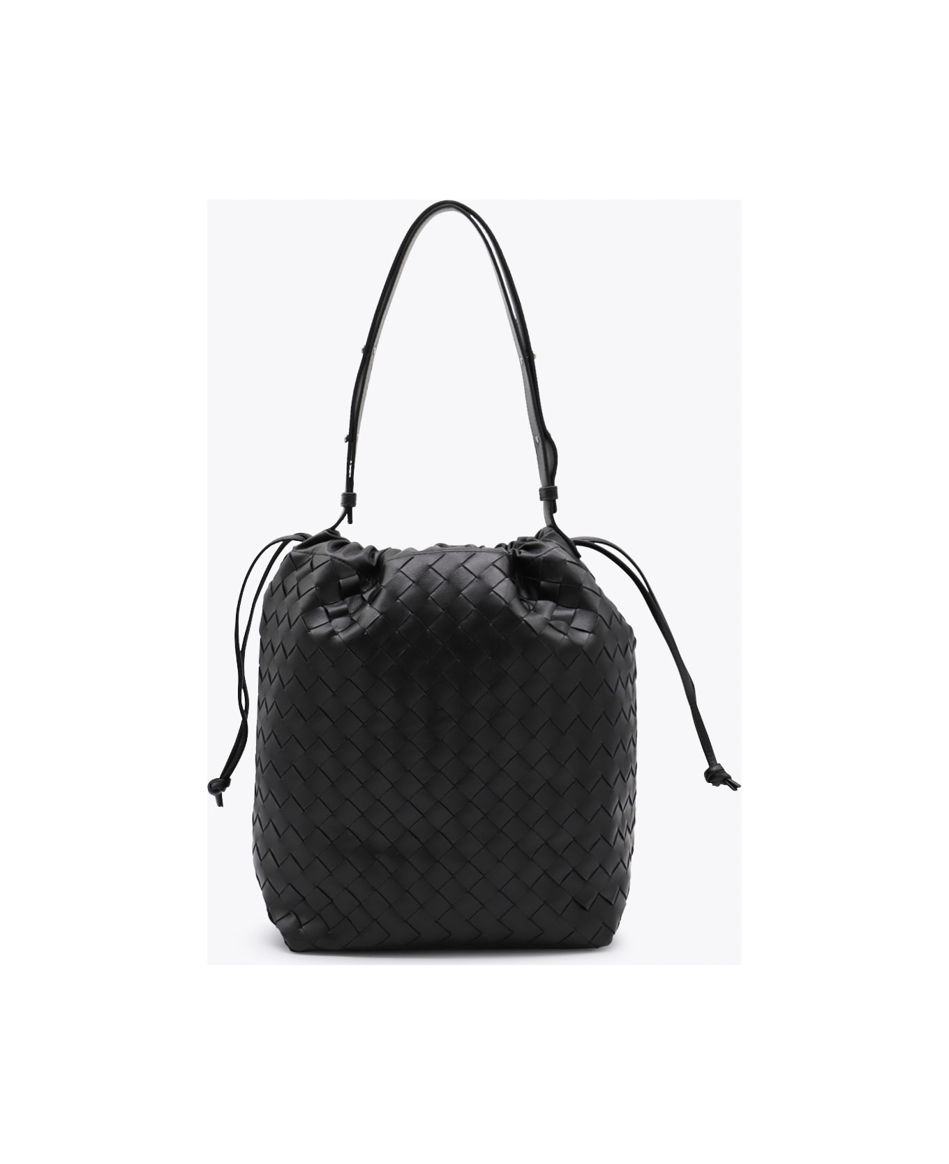 Bottega Veneta Black Leather Avenue 15/a Bag - Black
