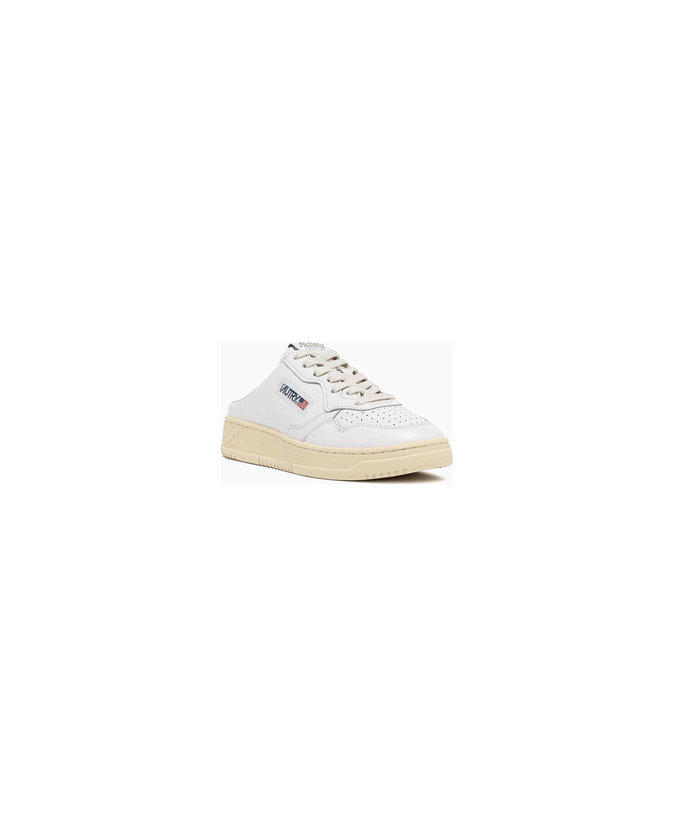 Autry Medalist Mule Sneakers Mulw Ll15 - White フラットシューズ