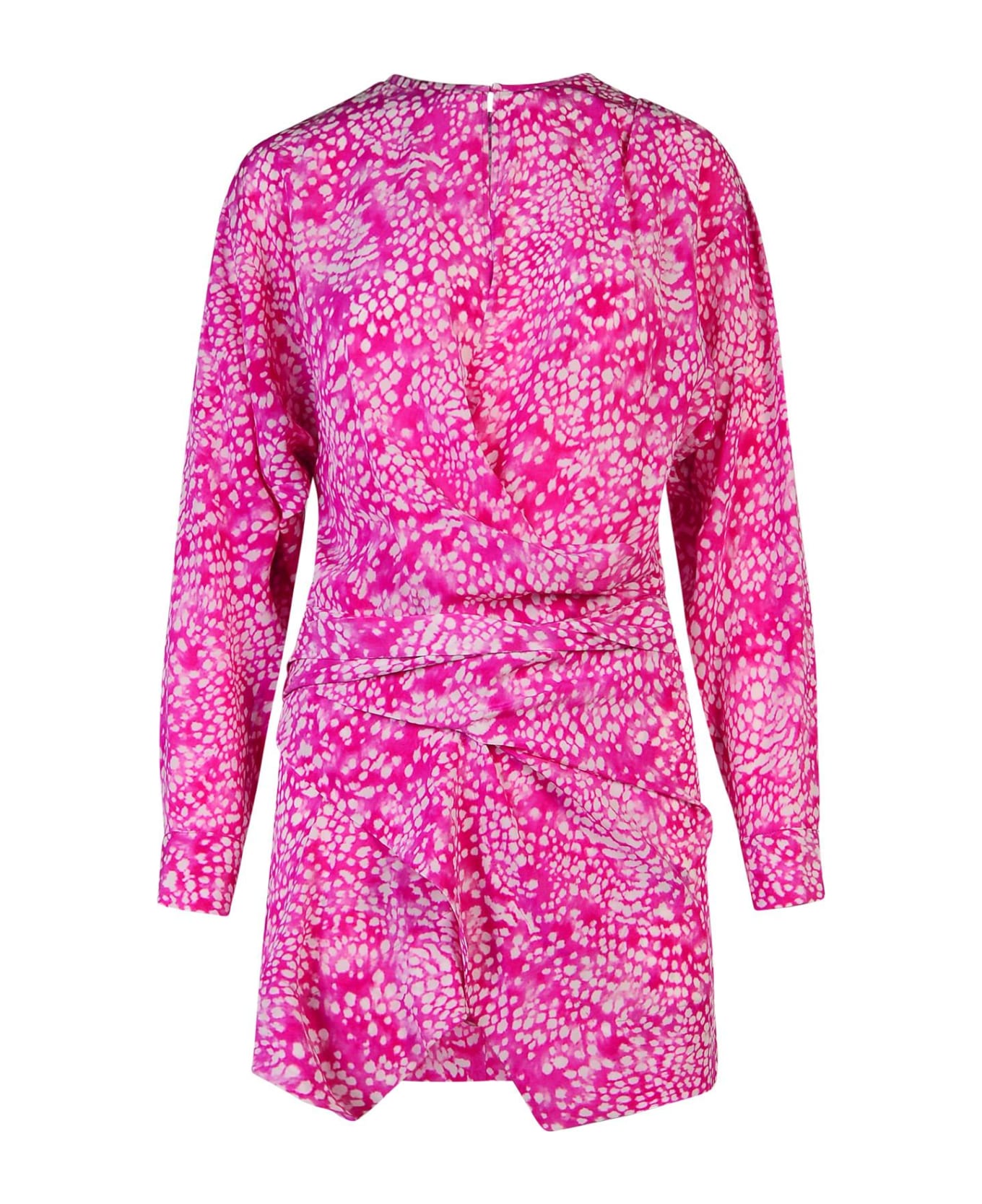 Isabel Marant 'habla' Dress In Fuchsia Silk Blend - Fuchsia