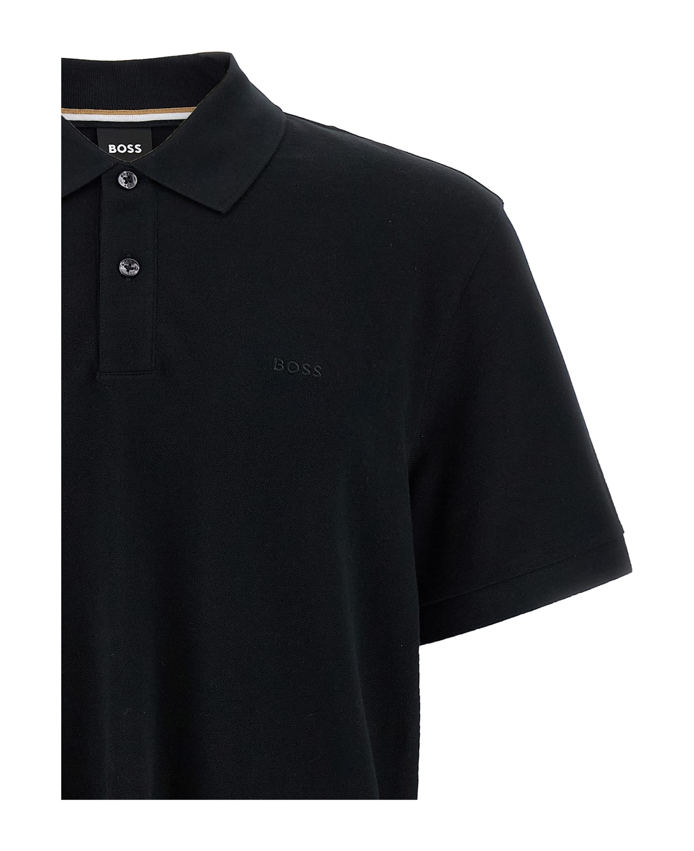 Hugo Boss Piquée Polo Shirt - Black  