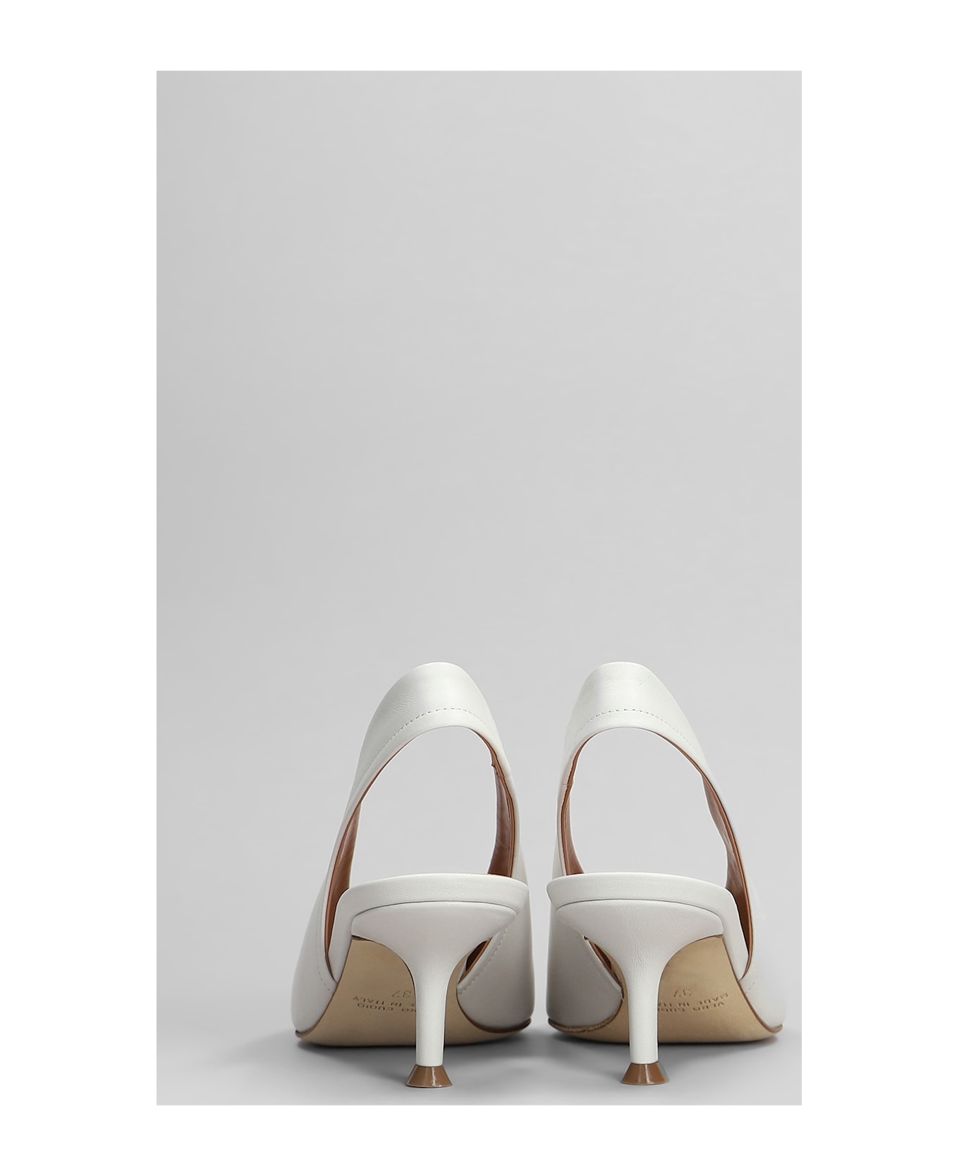 Lella Baldi Pumps In White Leather - white