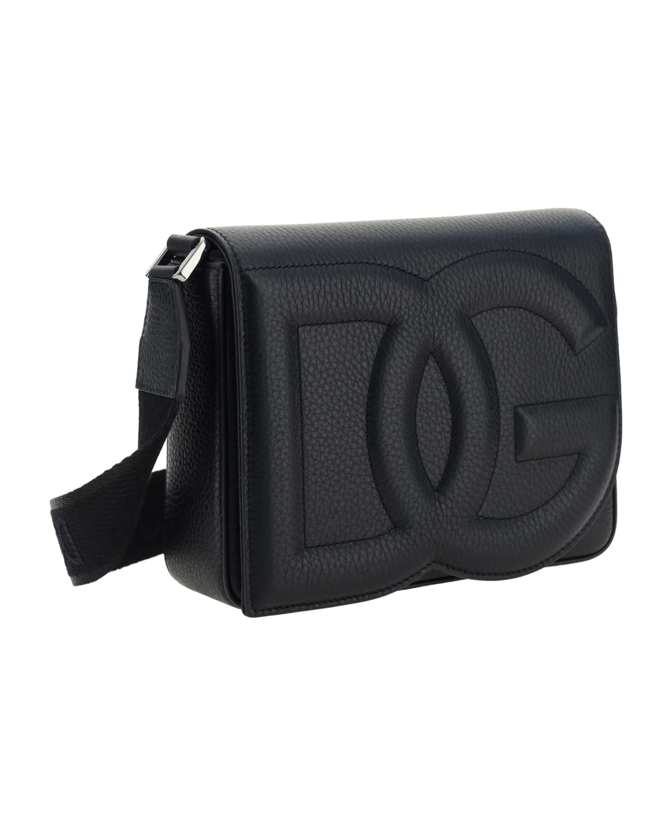 Dolce & Gabbana Medium 'dg Logo' Crossbody Bag - Black ショルダーバッグ