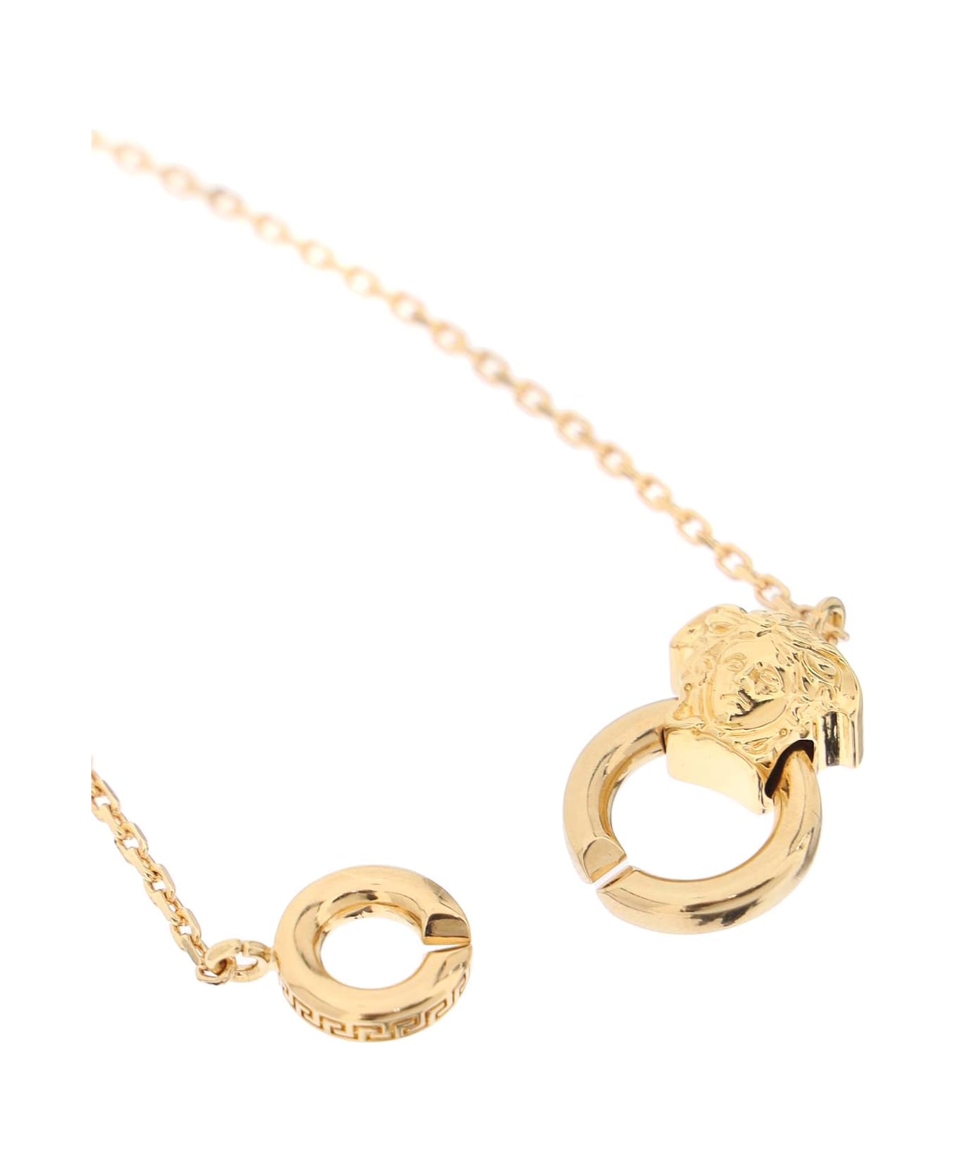 Versace Medusa Rolo-chained Polished Finish Necklace - VERSACE GOLD (Gold) ネックレス