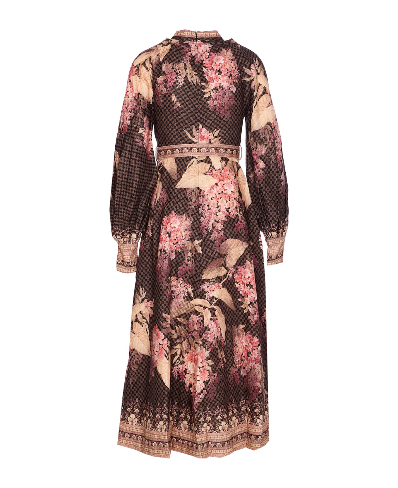 Zimmermann Illuminate Buttoned Midi Dress - Brown