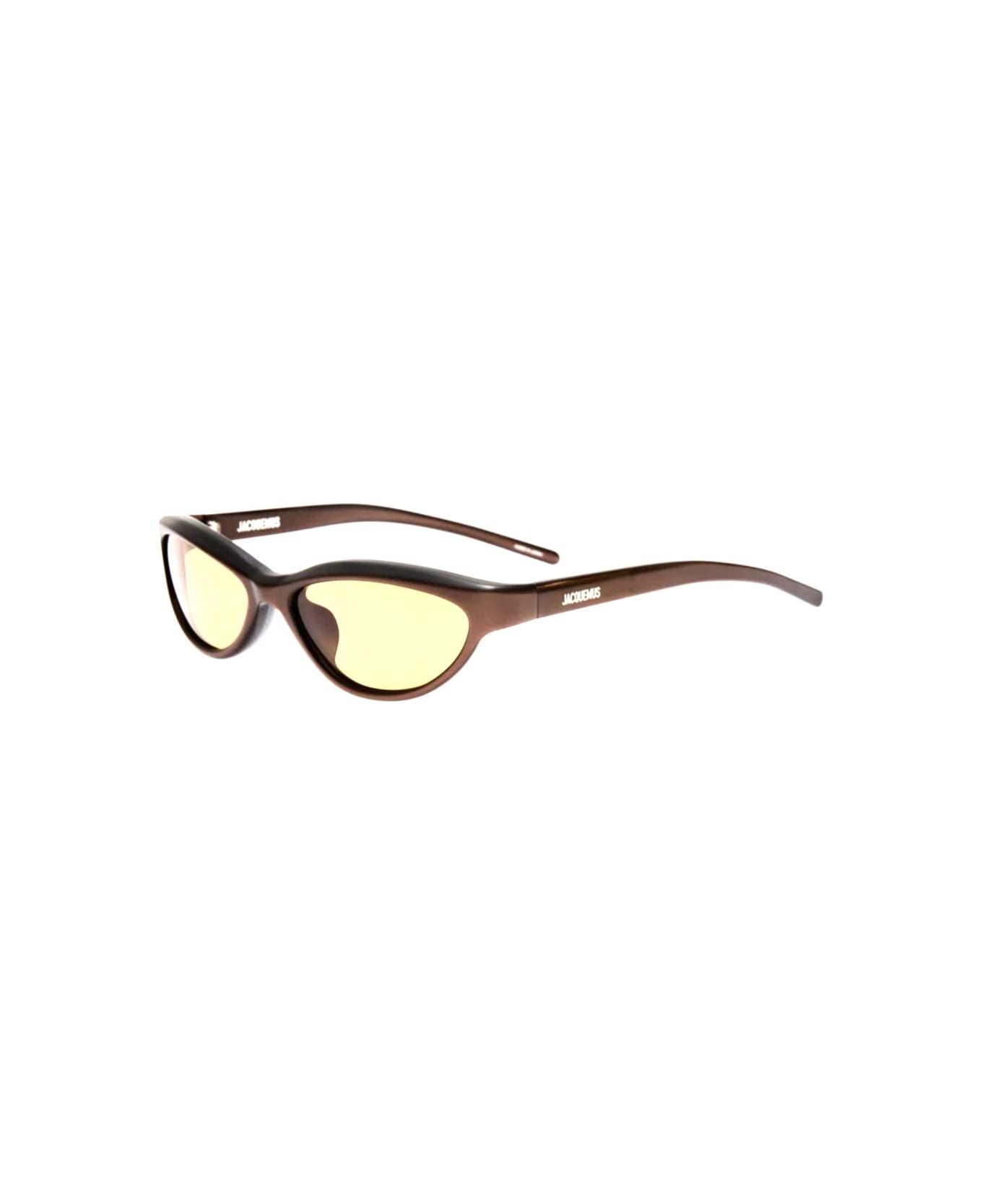 Jacquemus Curvomatt Metallic Brown Silv - matt metallic brown  silv サングラス