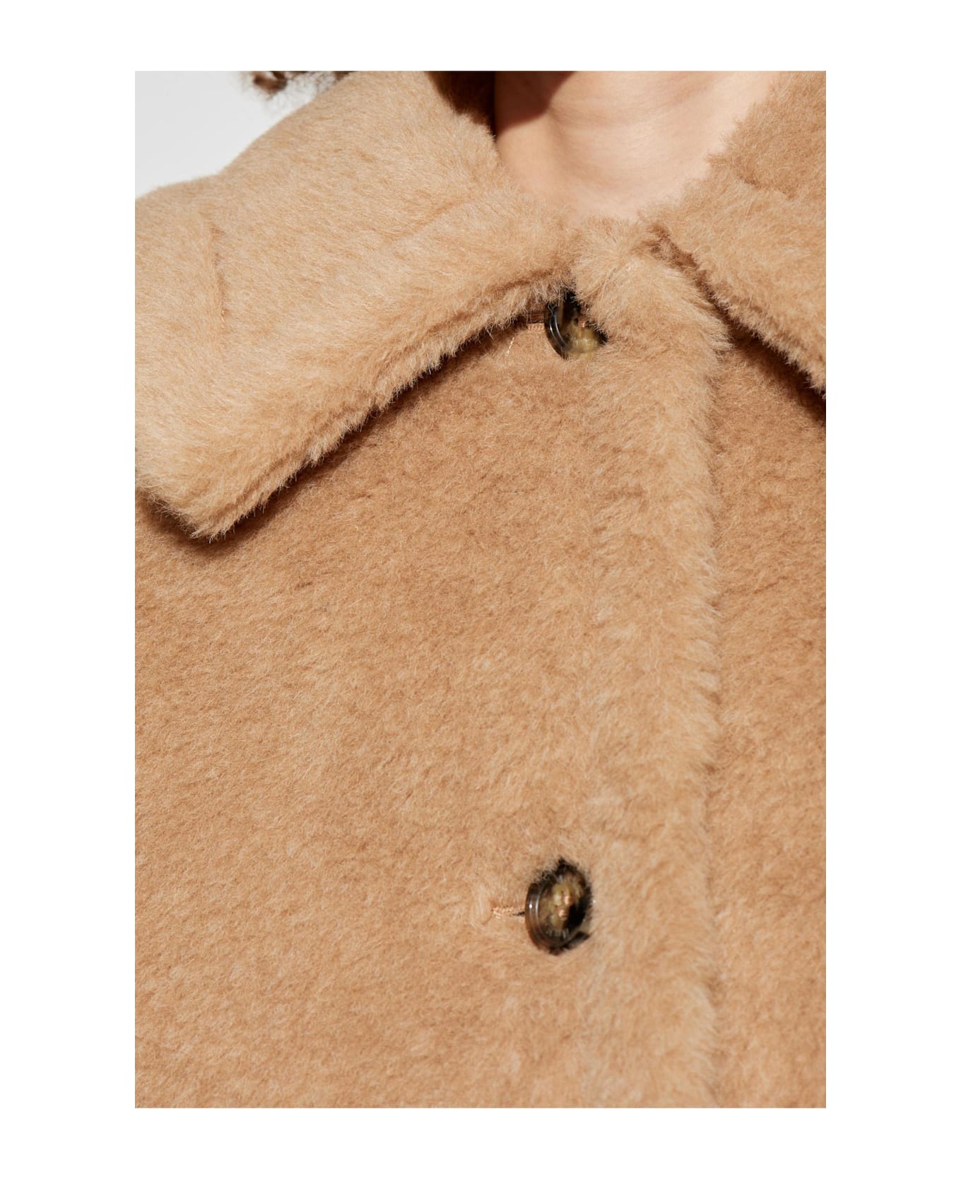 Max Mara Fur Poncho Tenebre - Beige