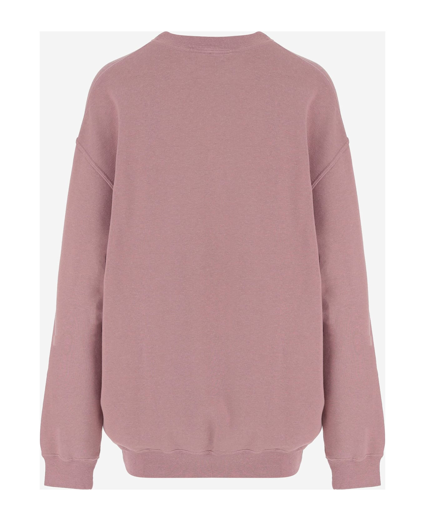 Chloé Cotton Blend Sweatshirt With Logo - Pink