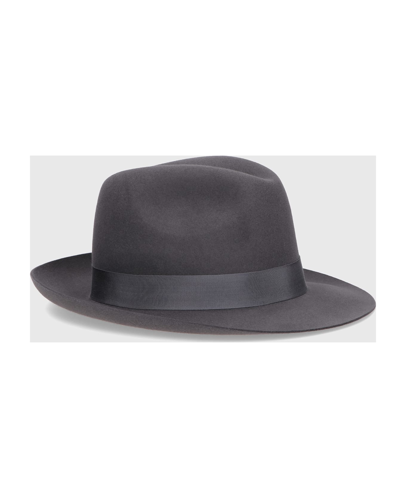 Borsalino Jer Marengo Felt - GREY, TONE ON TONE HATBAND