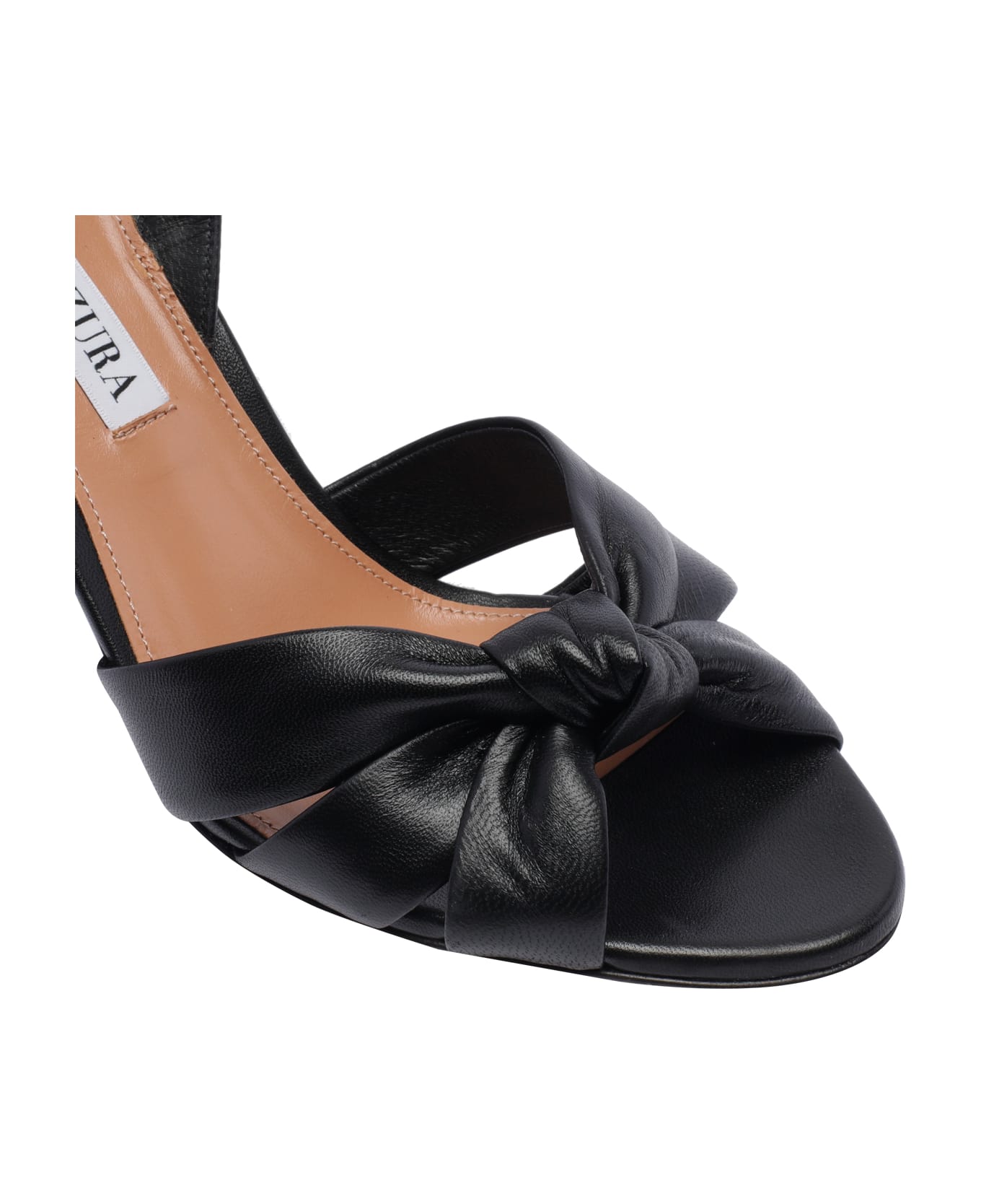 Aquazzura Nina Pump Sandals - Black